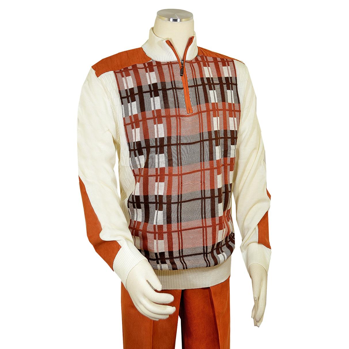 Bagazio half-zip microsuede sweater outfit/elbow patches