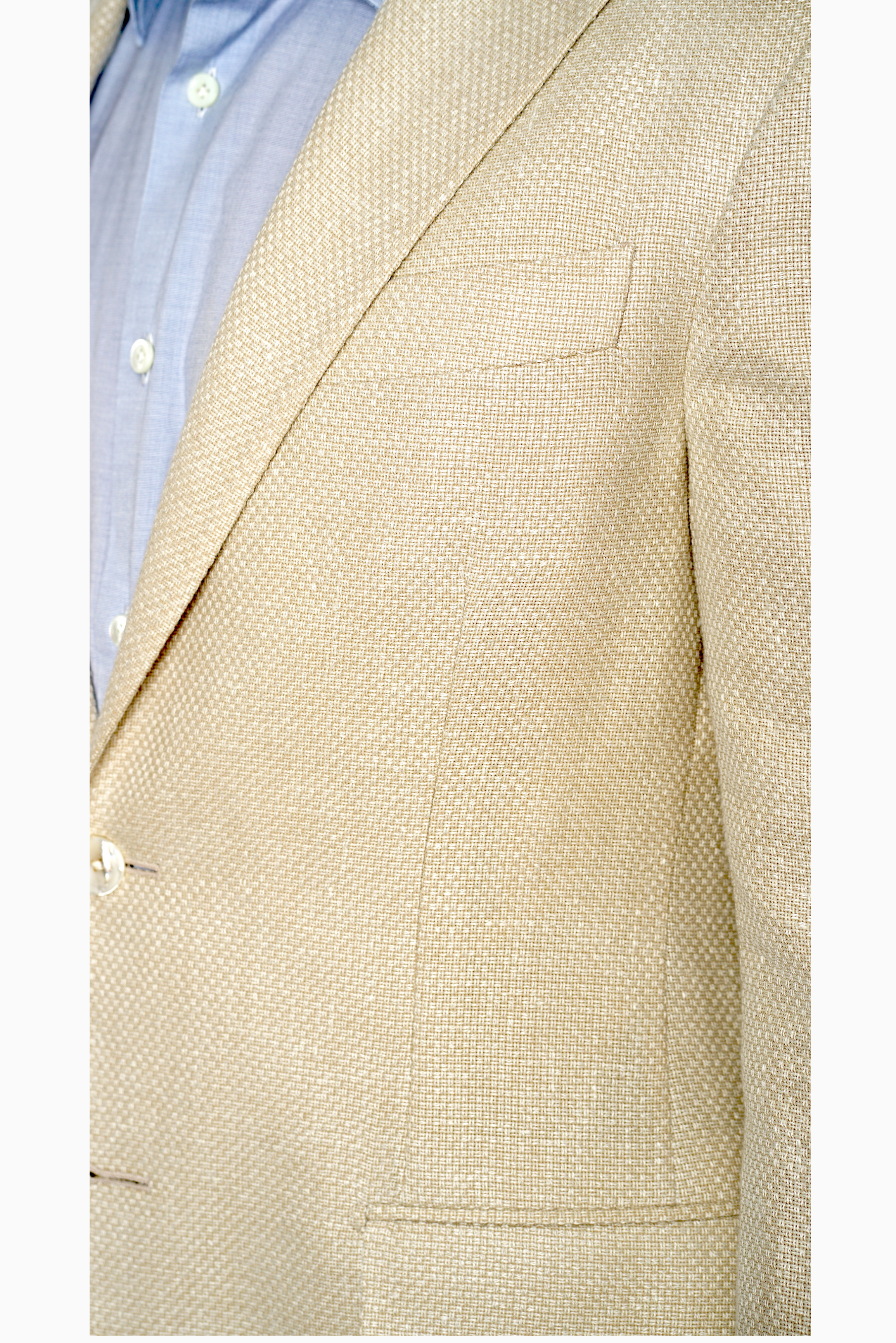 Pal Zileri Cream Summer Coat - Mastroianni Fashions
