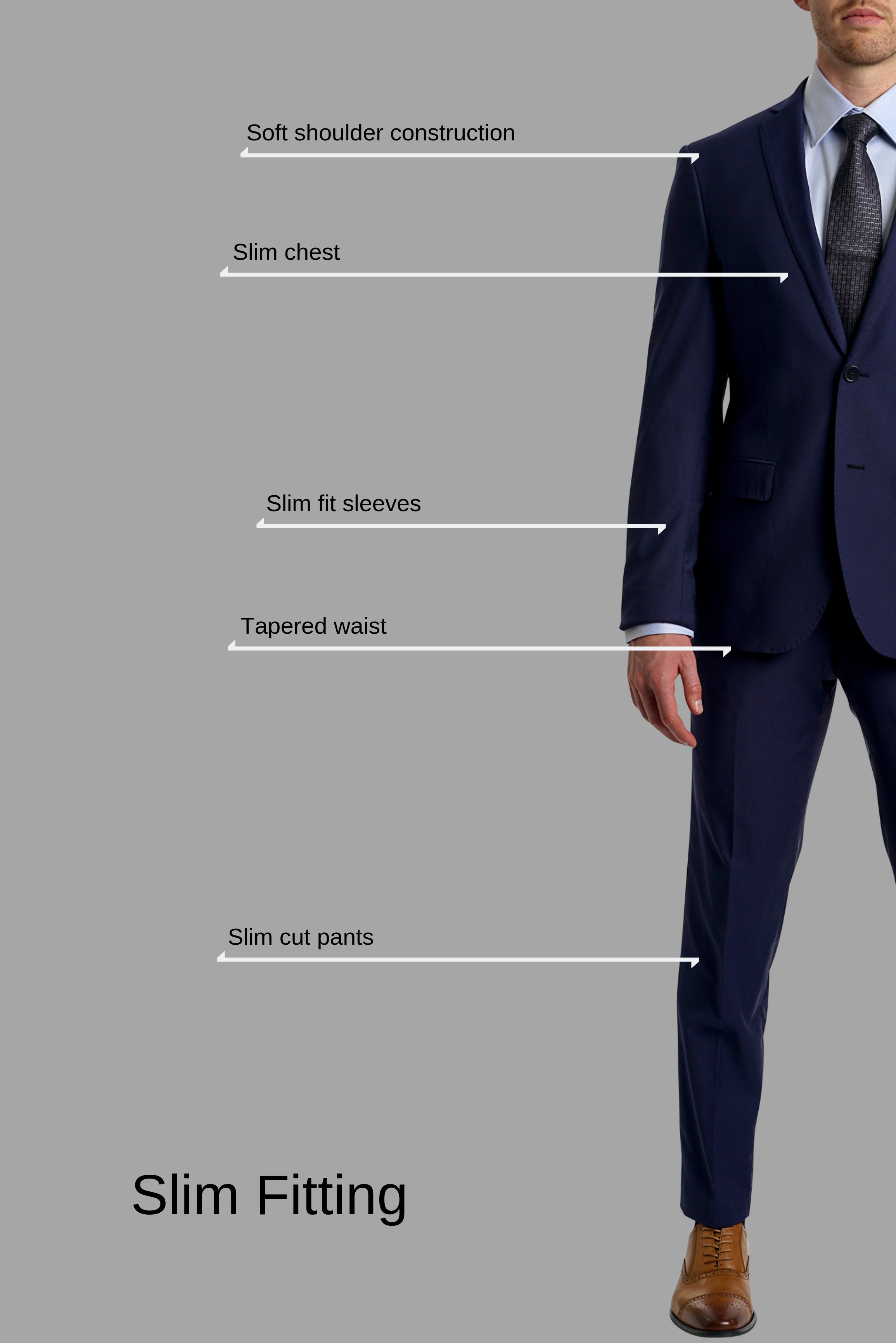 Luxury Tech Euro Fit Suit BEST6930/43-1 - Mastroianni Fashions