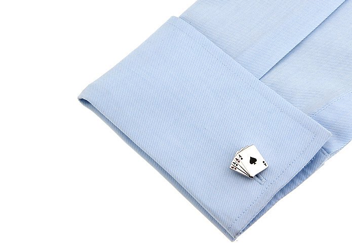 Poker Design Dress Shirt Cufflinks - Mastroianni Fashions