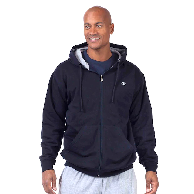 Champion Navy Hoodie Fleece CH105 - Mastroianni Fashions