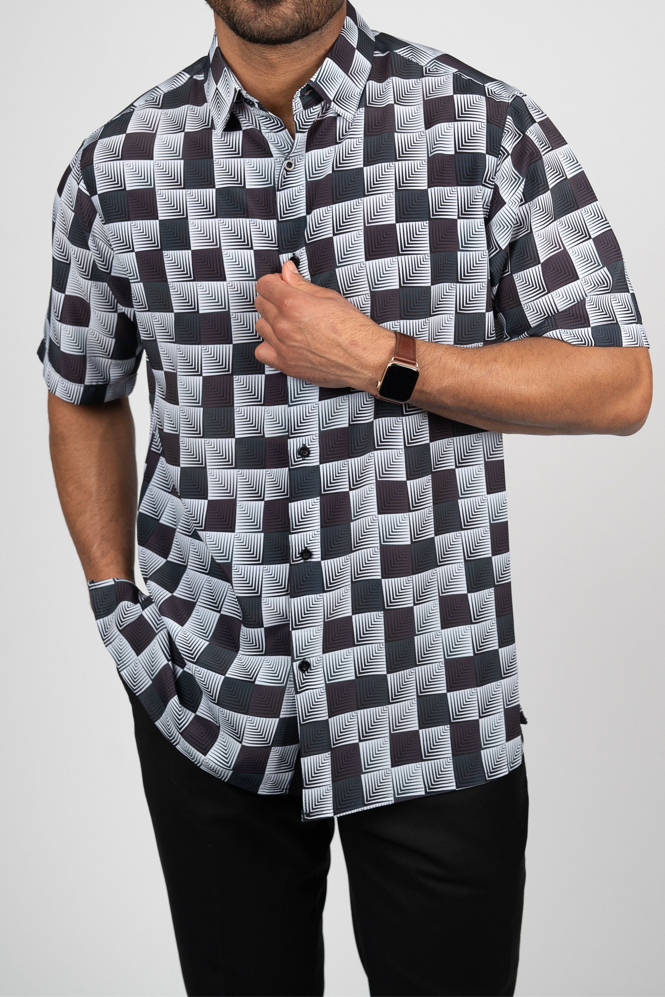 Bassiri Summer Plad Shirt - Mastroianni Fashions