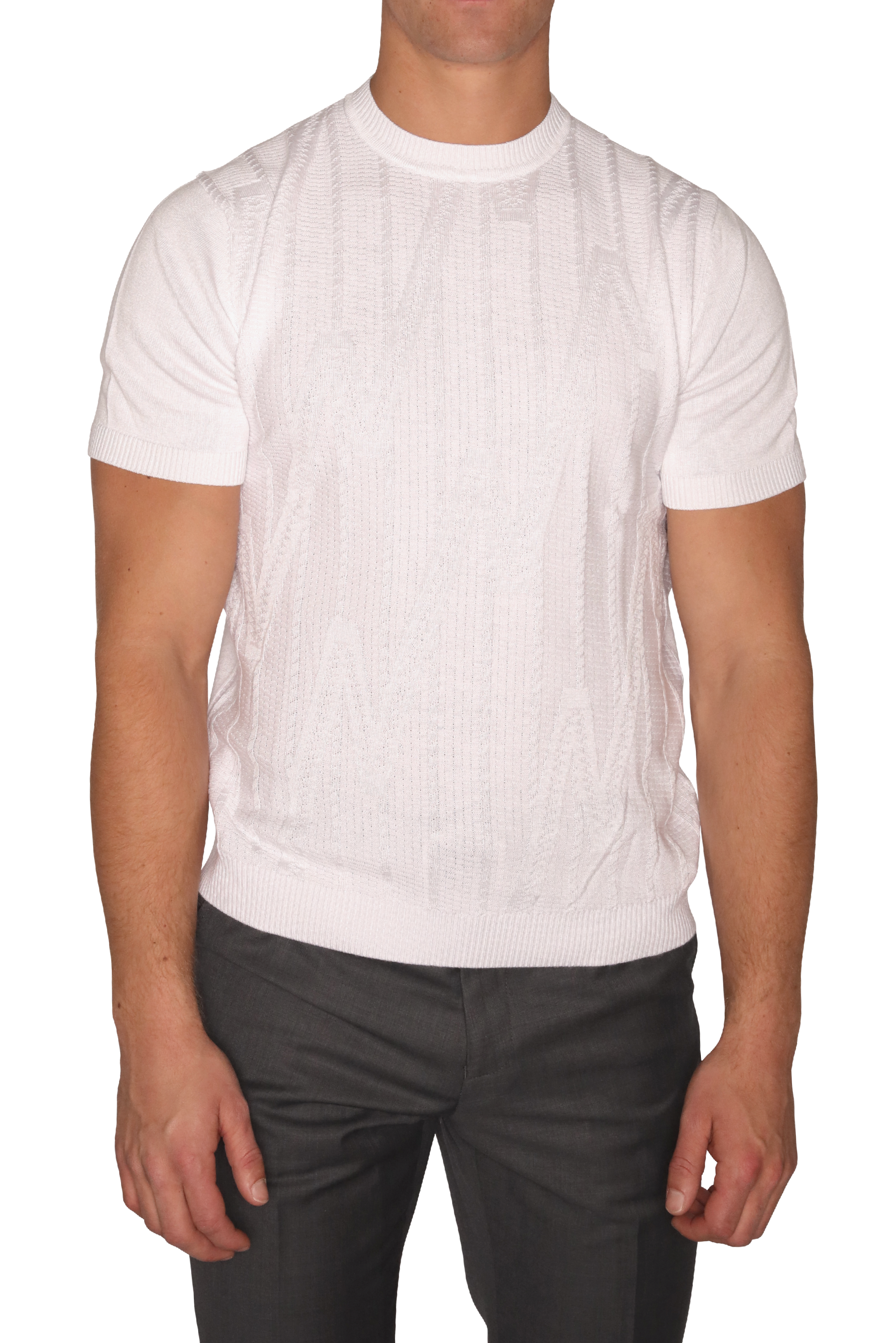 Lavane Short Sleeve Knit Shirt 1908 - Mastroianni Fashions