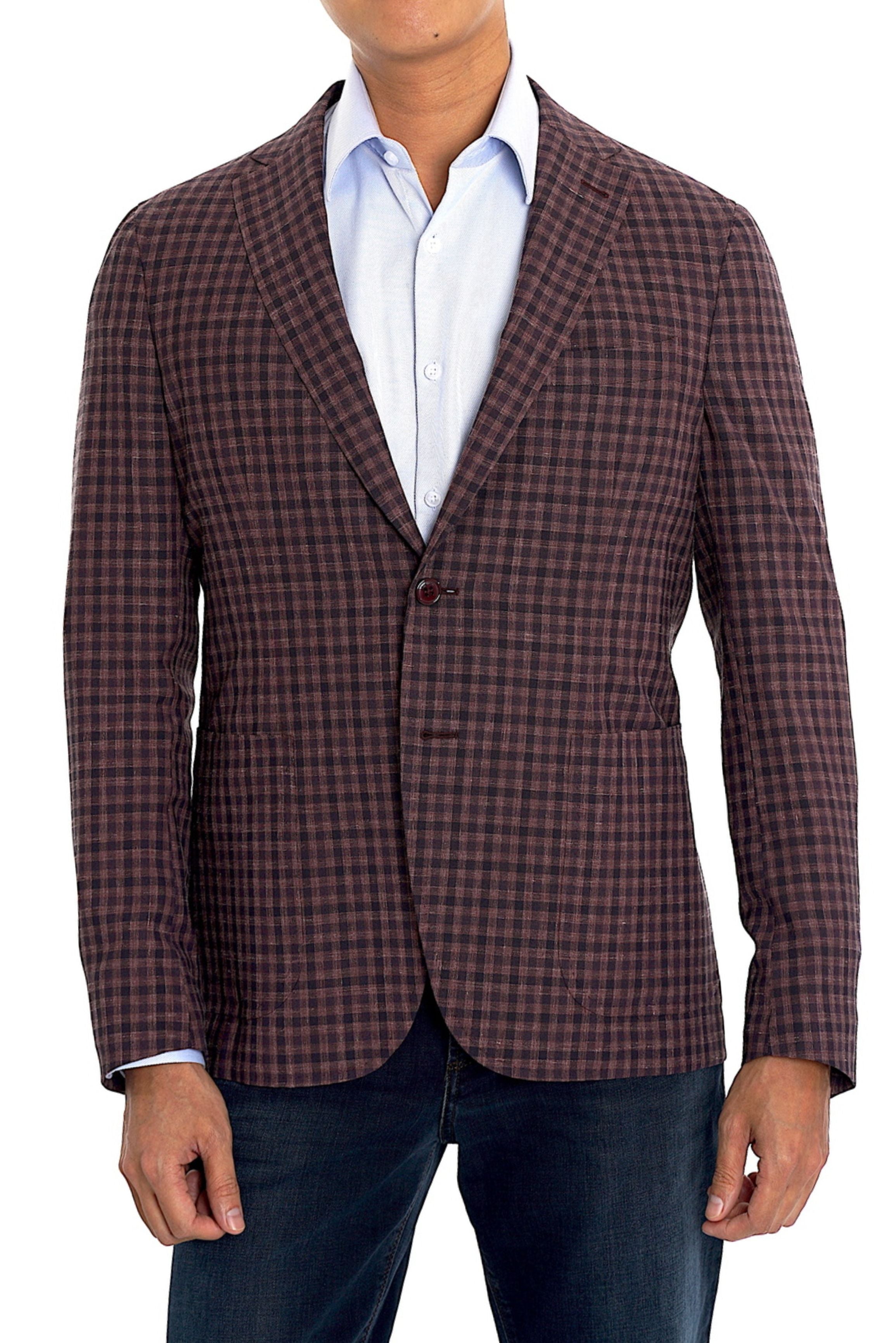Pal Zileri Plaid Lightweight Jacket - Mastroianni Fashions