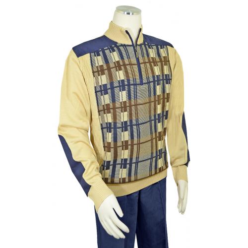 Bagazio half-zip microsuede sweater outfit/elbow patches