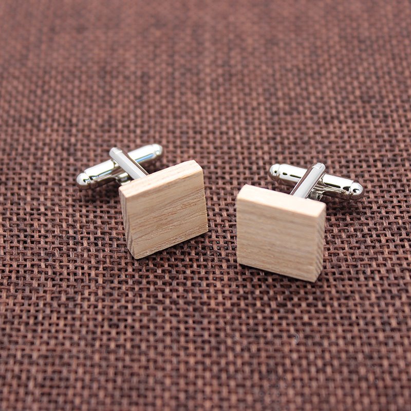Wooden Tie Clip/Cufflinks Set - Mastroianni Fashions