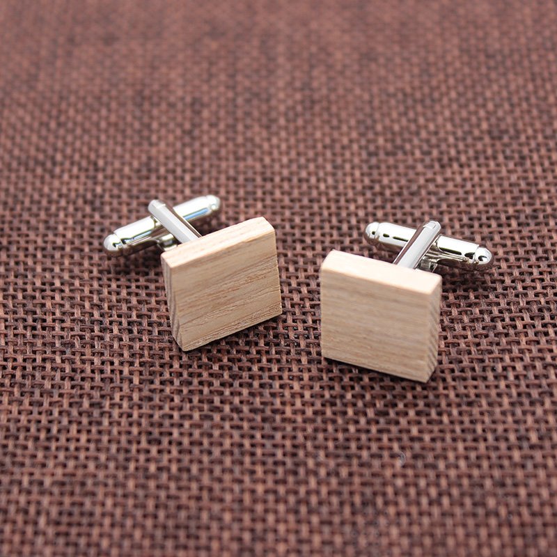 Wooden Tie Clip/Cufflinks Set - Mastroianni Fashions