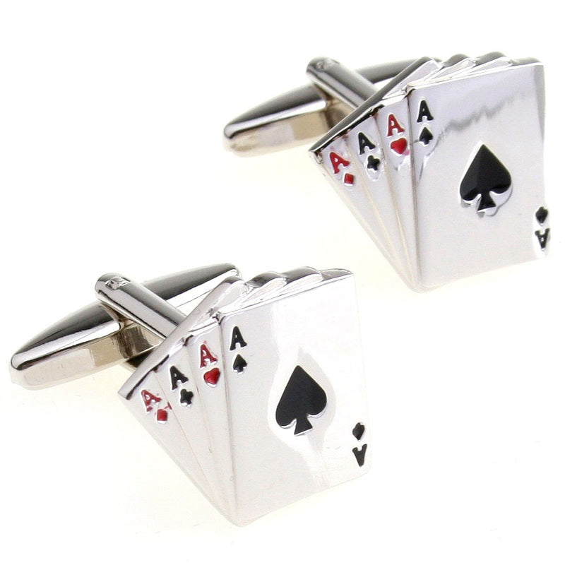 Poker Design Dress Shirt Cufflinks - Mastroianni Fashions