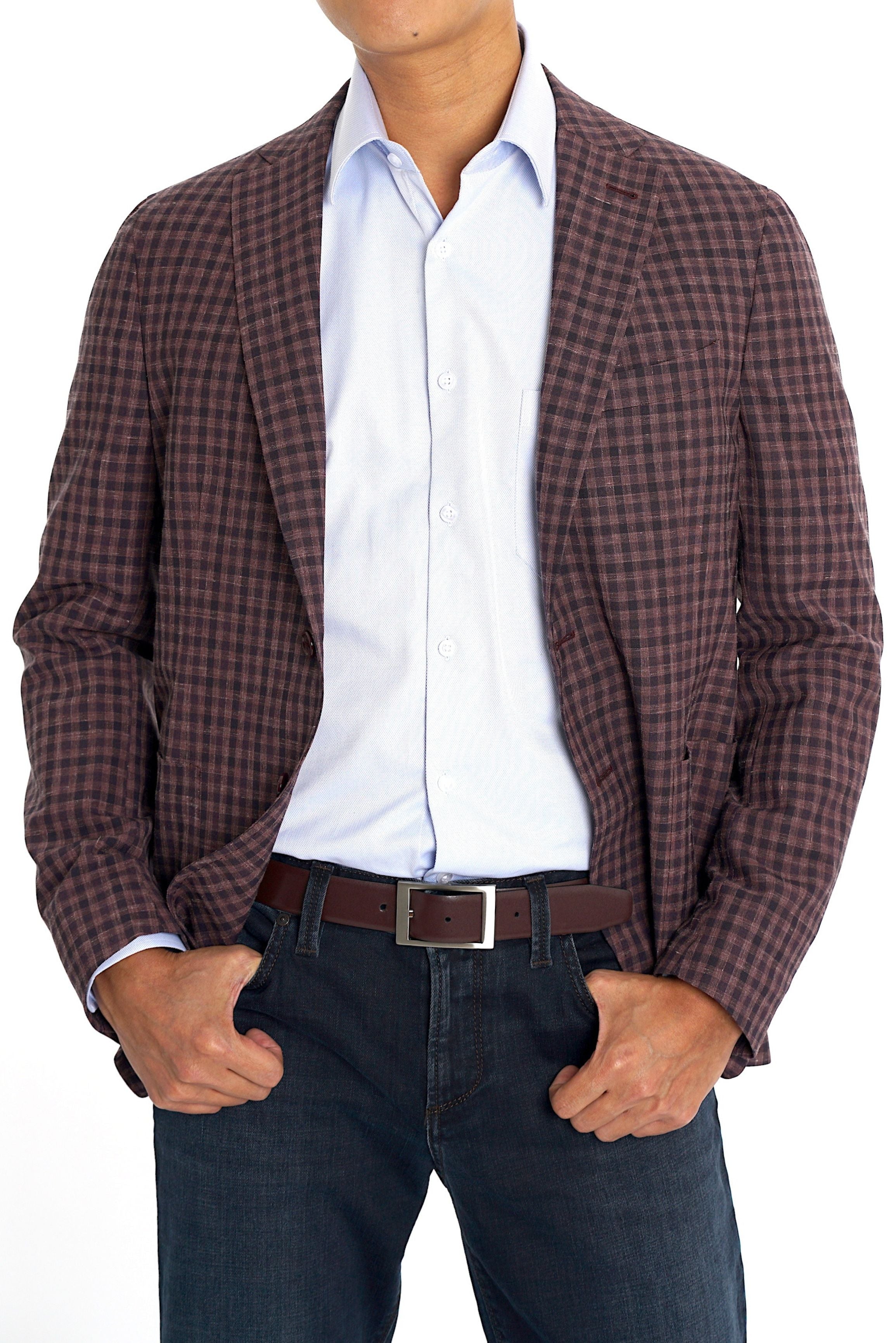 Pal Zileri Plaid Lightweight Jacket - Mastroianni Fashions