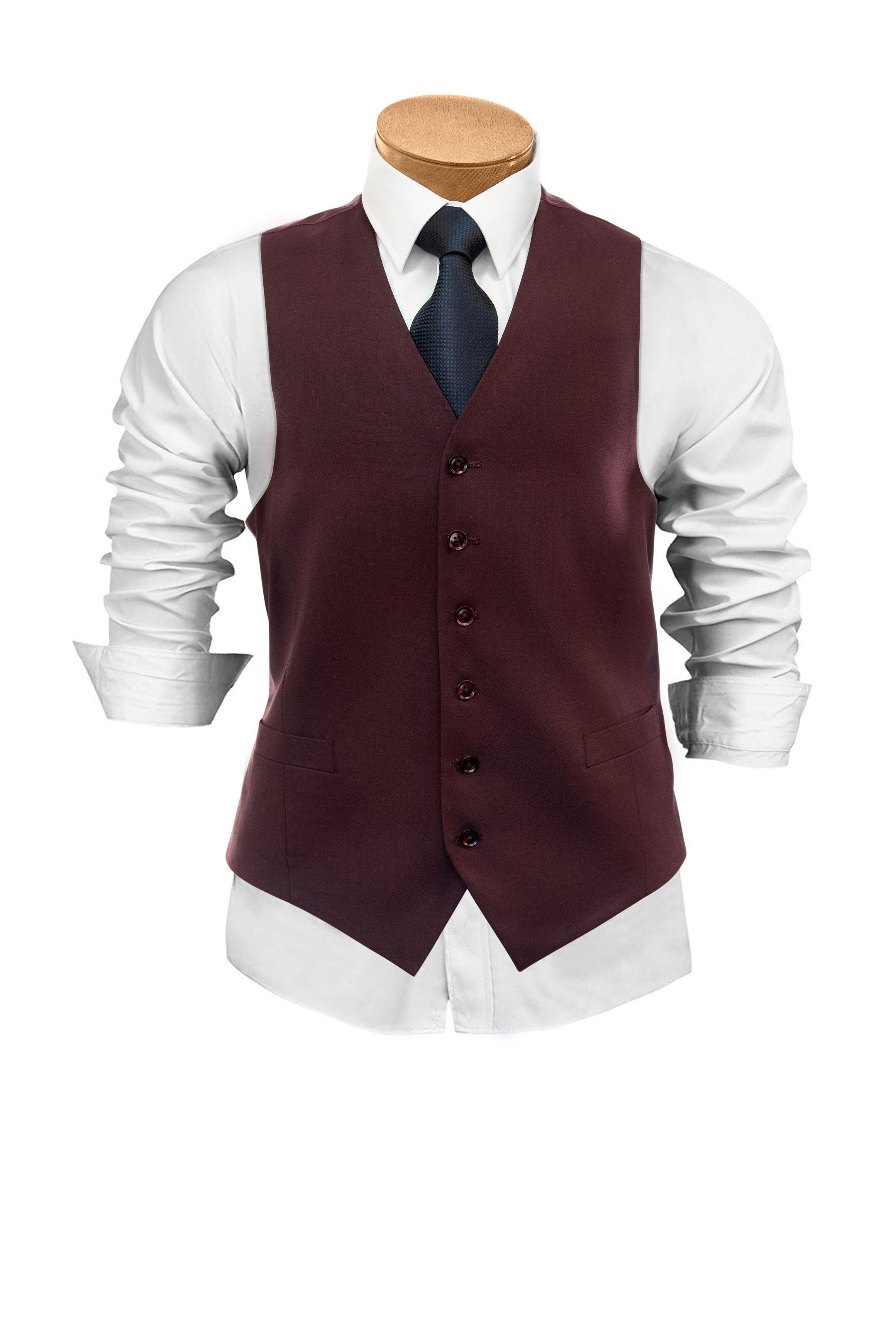 Lazarou Burgundy Vest - Mastroianni Fashions