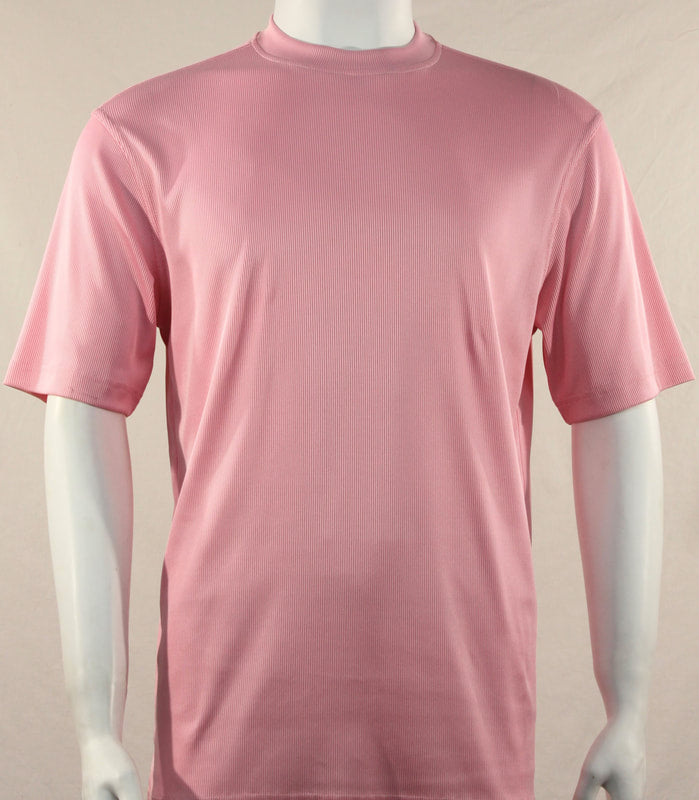 Bassiri S/S Crew Neck Shirt Pink 218 - Mastroianni Fashions