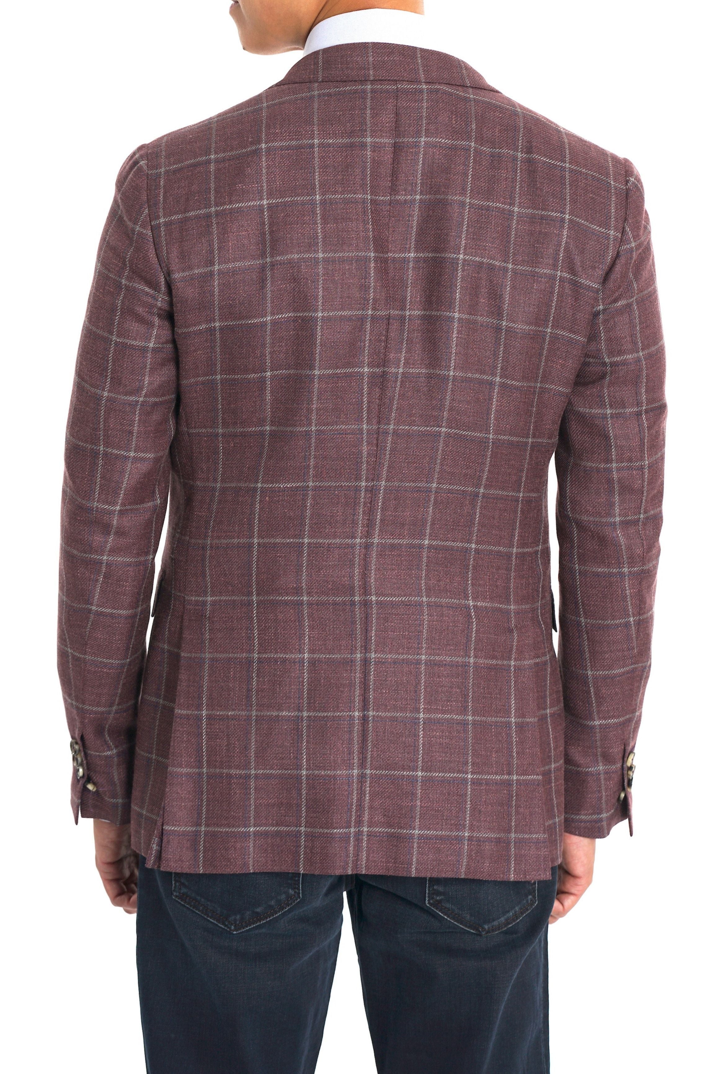 Pal Zileri Plaid Indigo Sport Jacket - Mastroianni Fashions