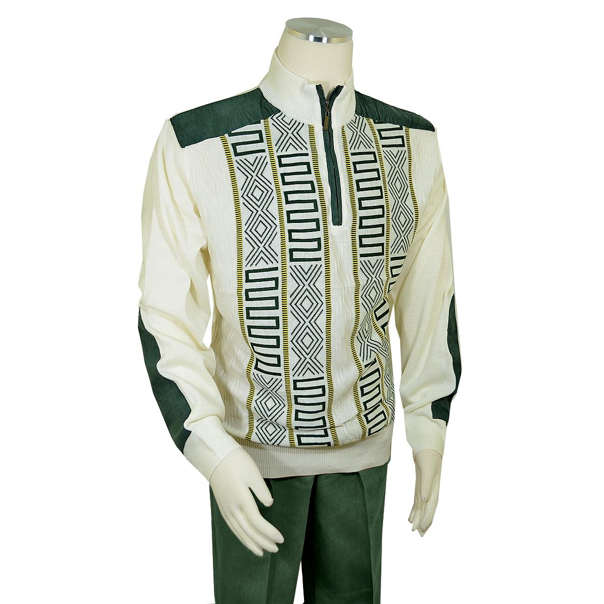 Bagazio half-zip microsuede sweater outfit/elbow patches