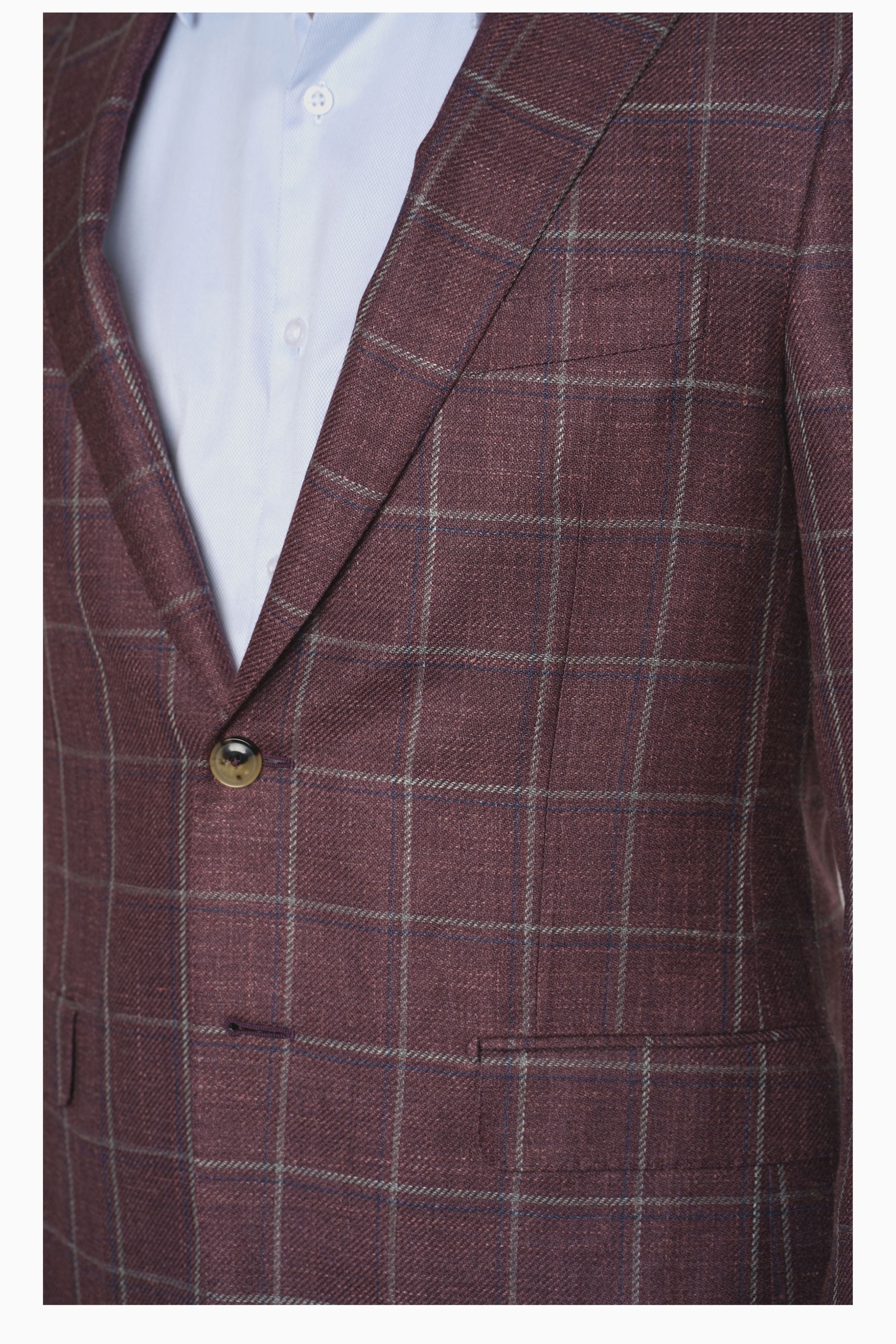 Pal Zileri Plaid Indigo Sport Jacket - Mastroianni Fashions