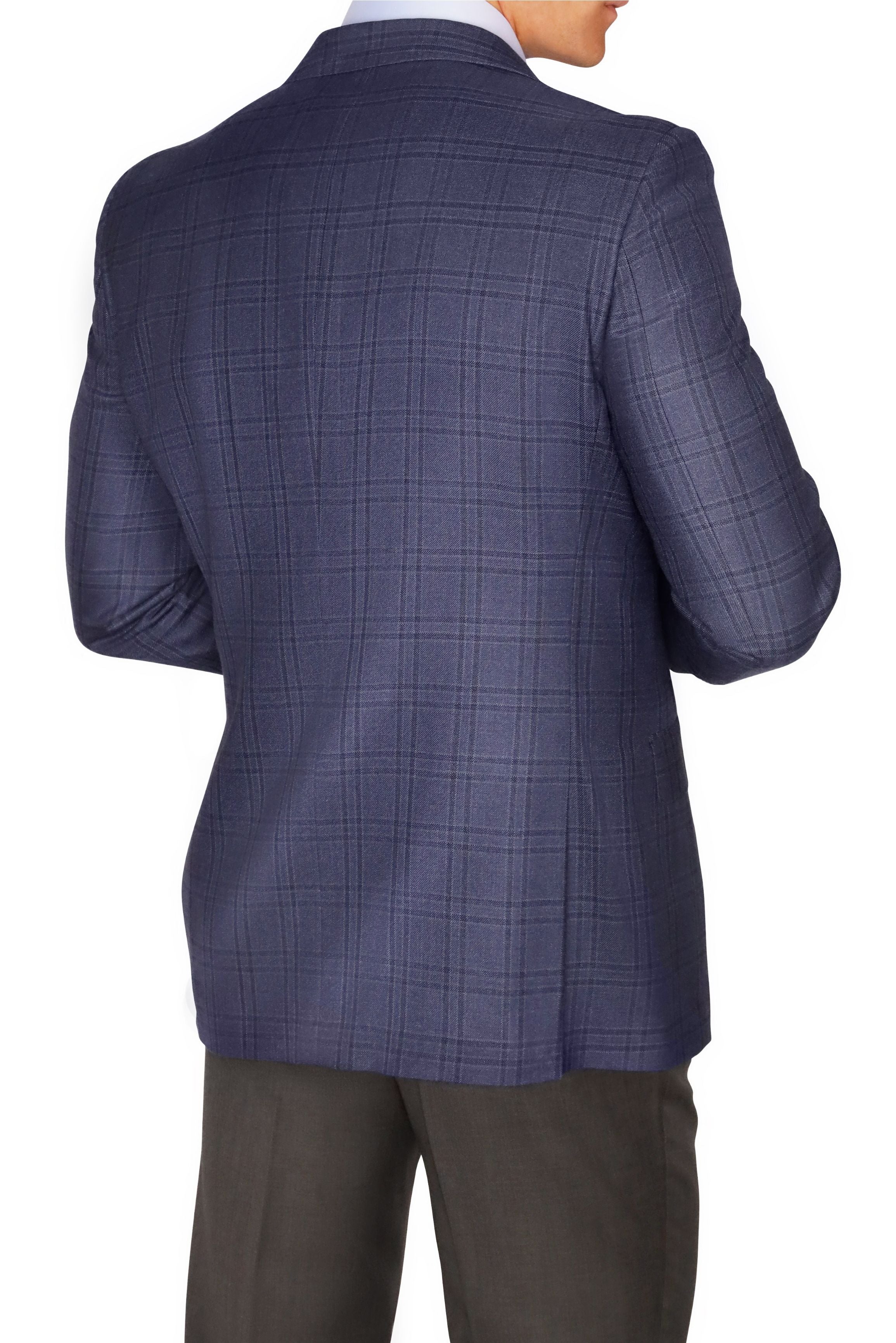 Lazarou Navy Grey Windowpane - Mastroianni Fashions