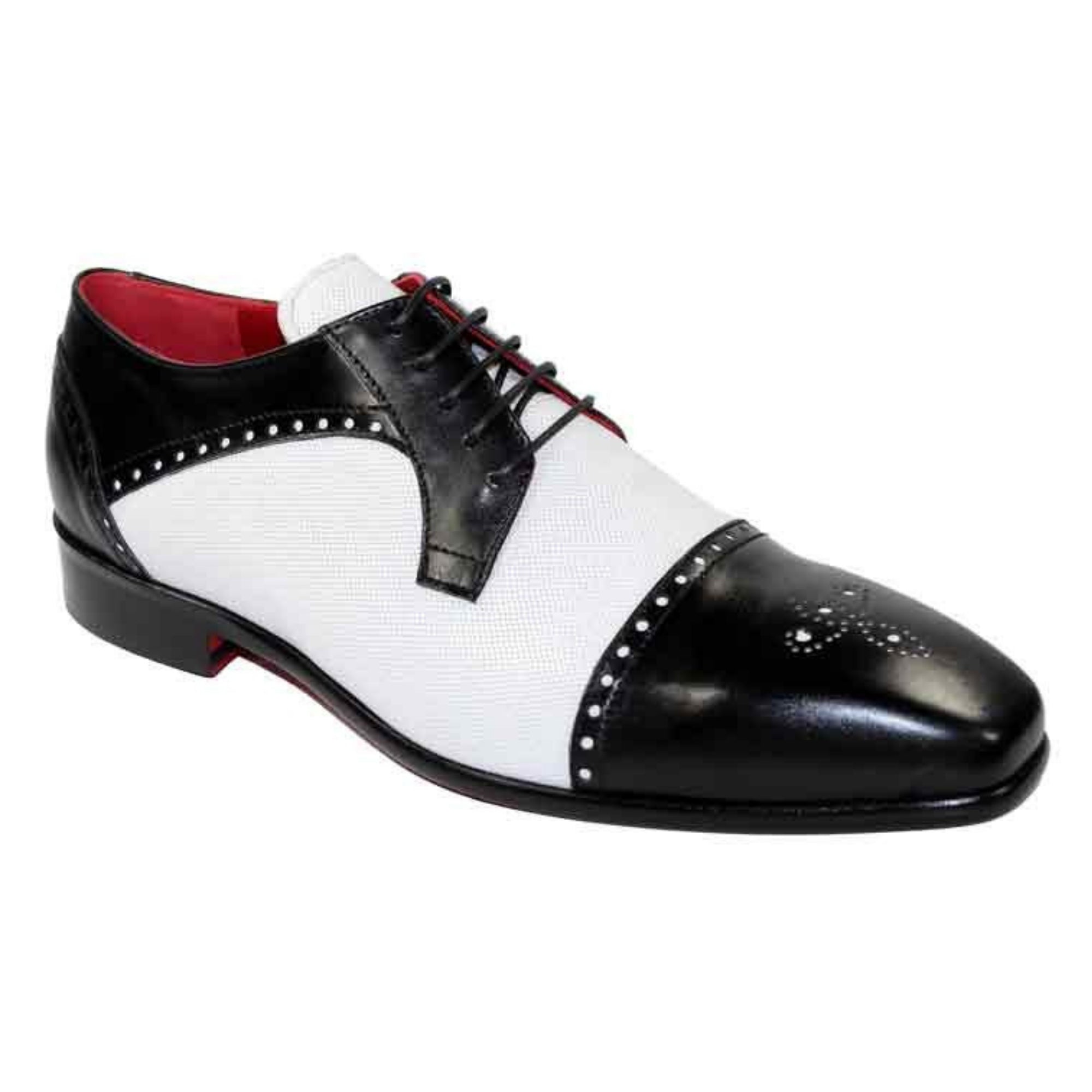 Black & White Cap Toe - Mastroianni Fashions