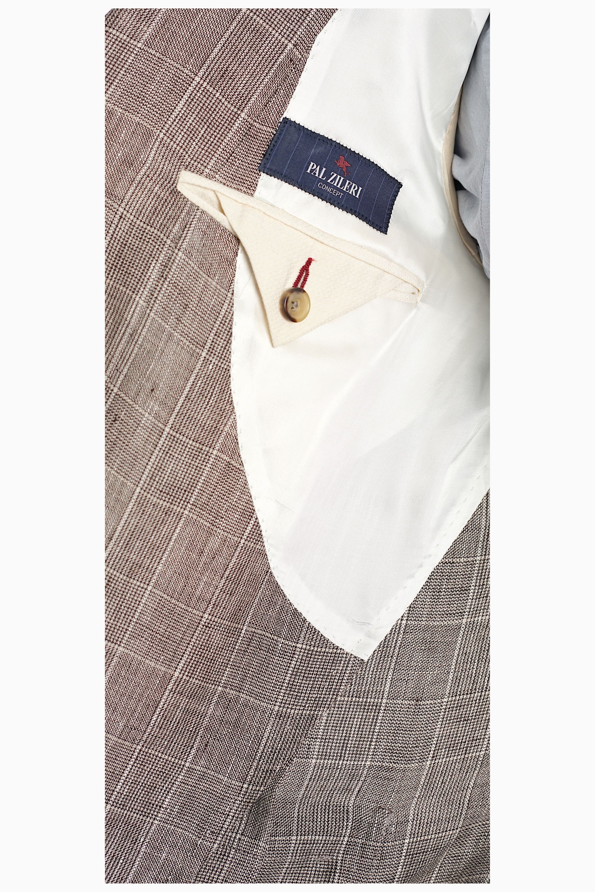 Pal Zileri Plad Grey Summer Jacket - Mastroianni Fashions