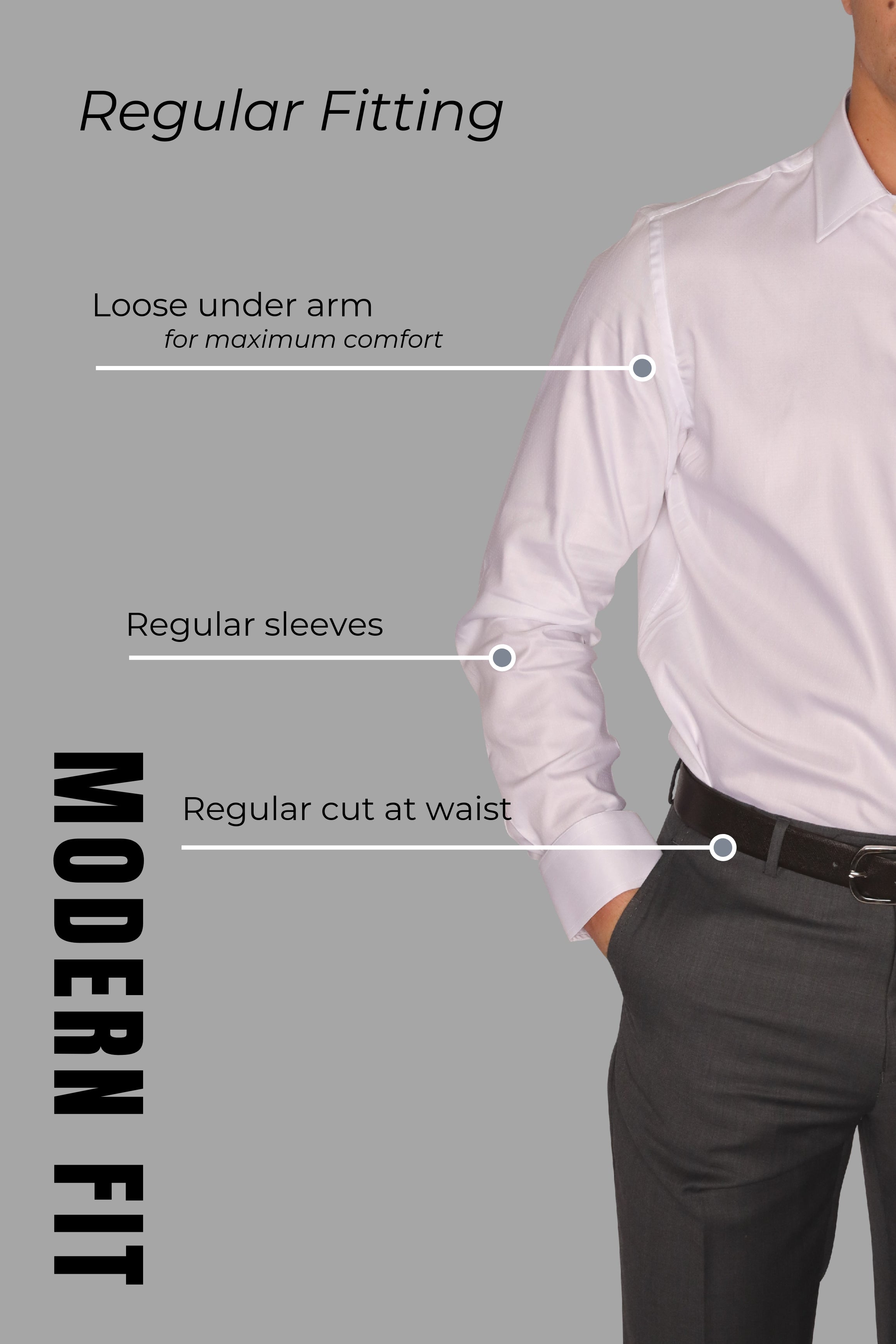 Lazarou Dress Shirt 276 White - Mastroianni Fashions