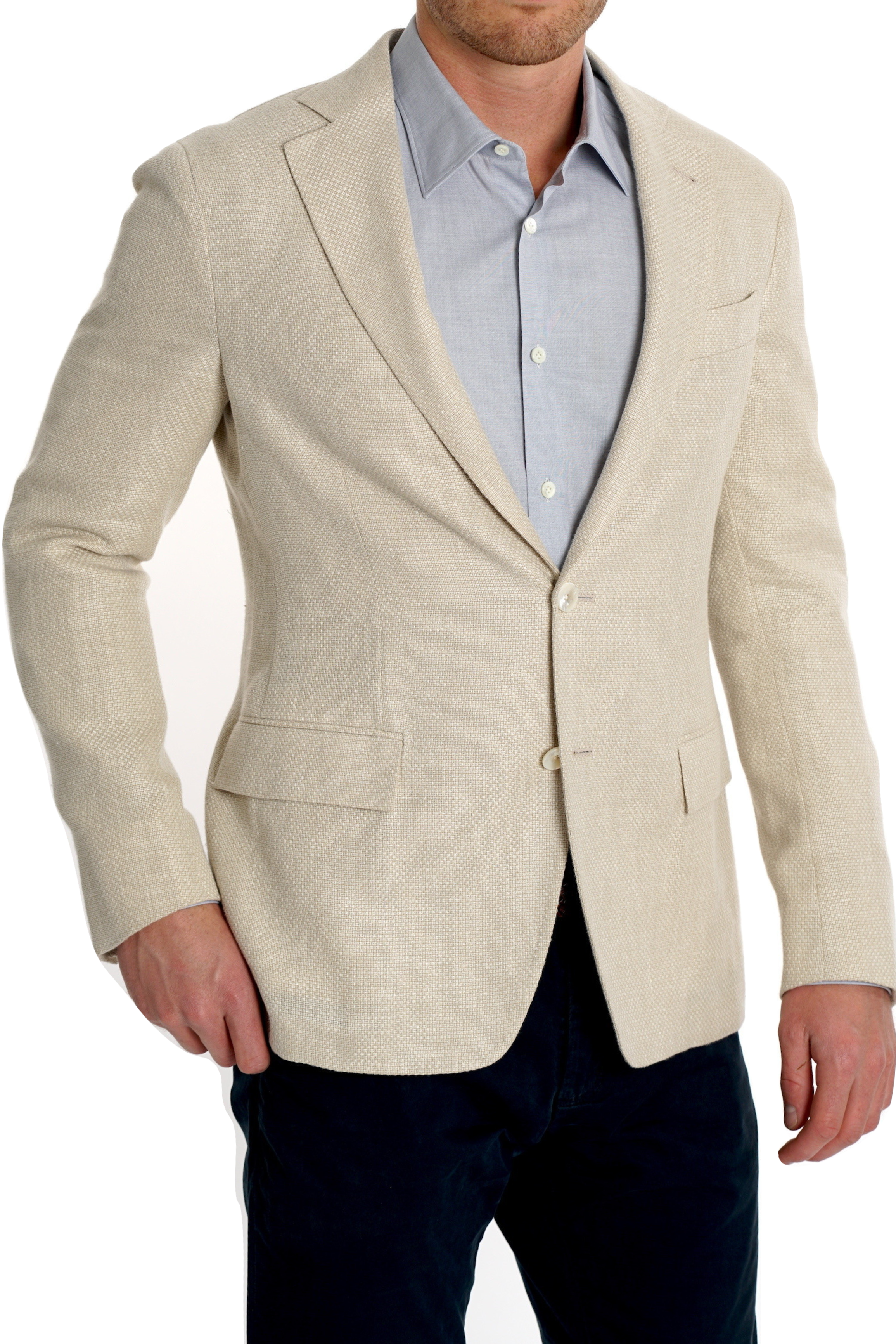 Pal Zileri Cream Summer Coat - Mastroianni Fashions