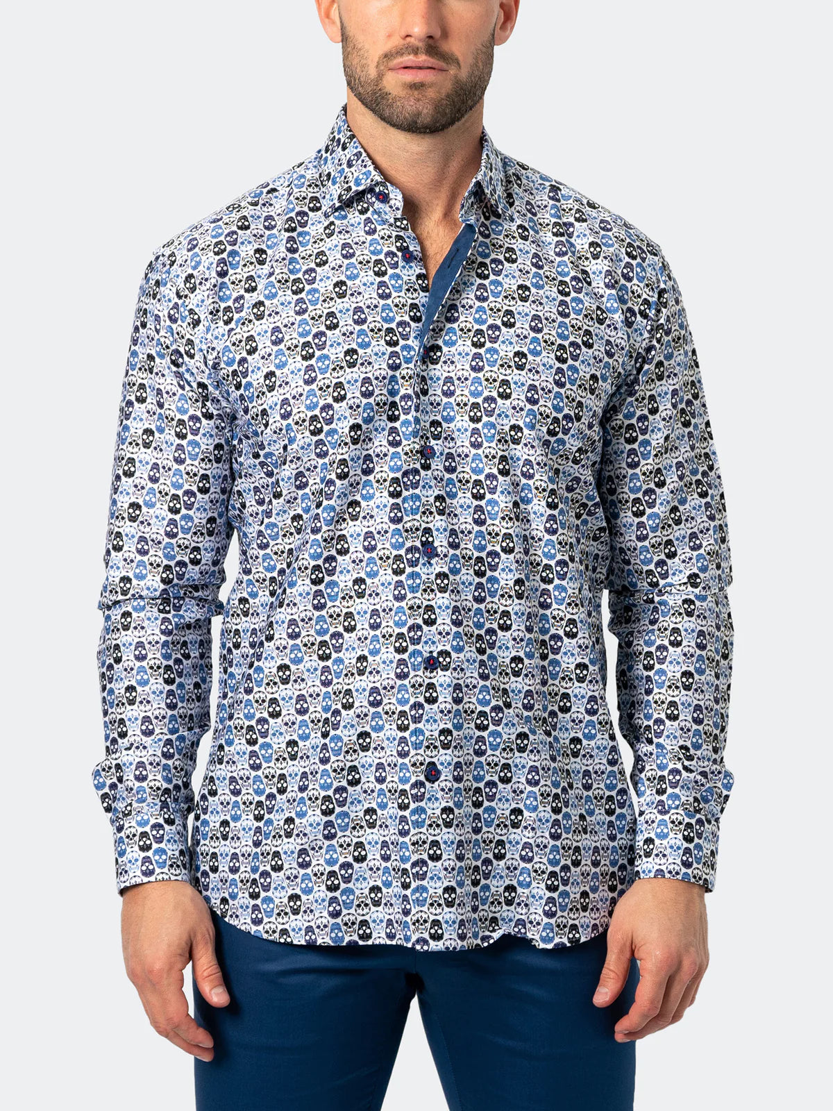 Maceoo- FIBONACCI SKULLSTACK BLUE