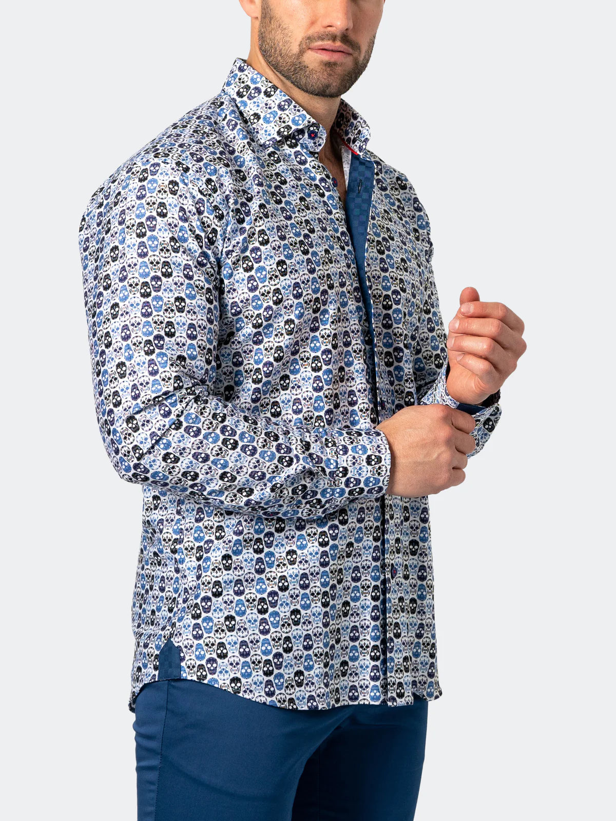 Maceoo- FIBONACCI SKULLSTACK BLUE
