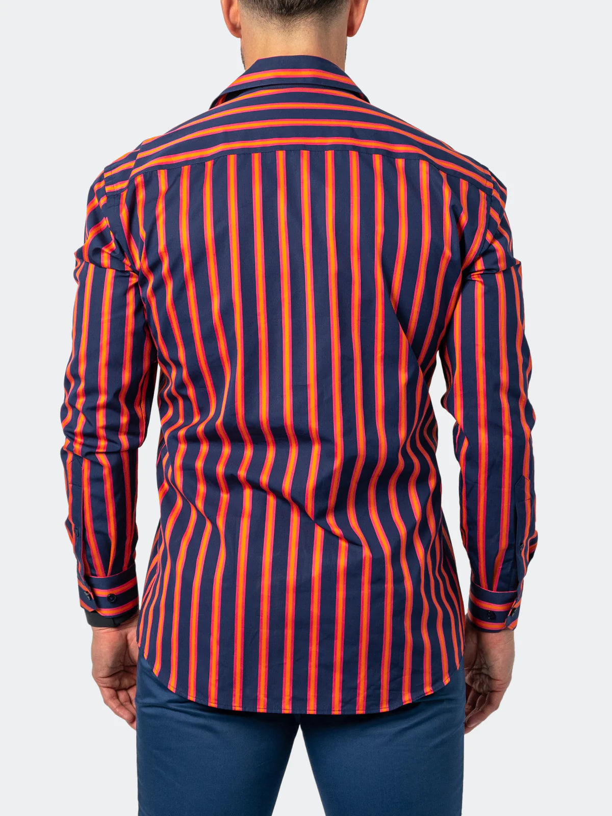 Maceoo- FIBONACCI BOLDSTRIPE BLUE