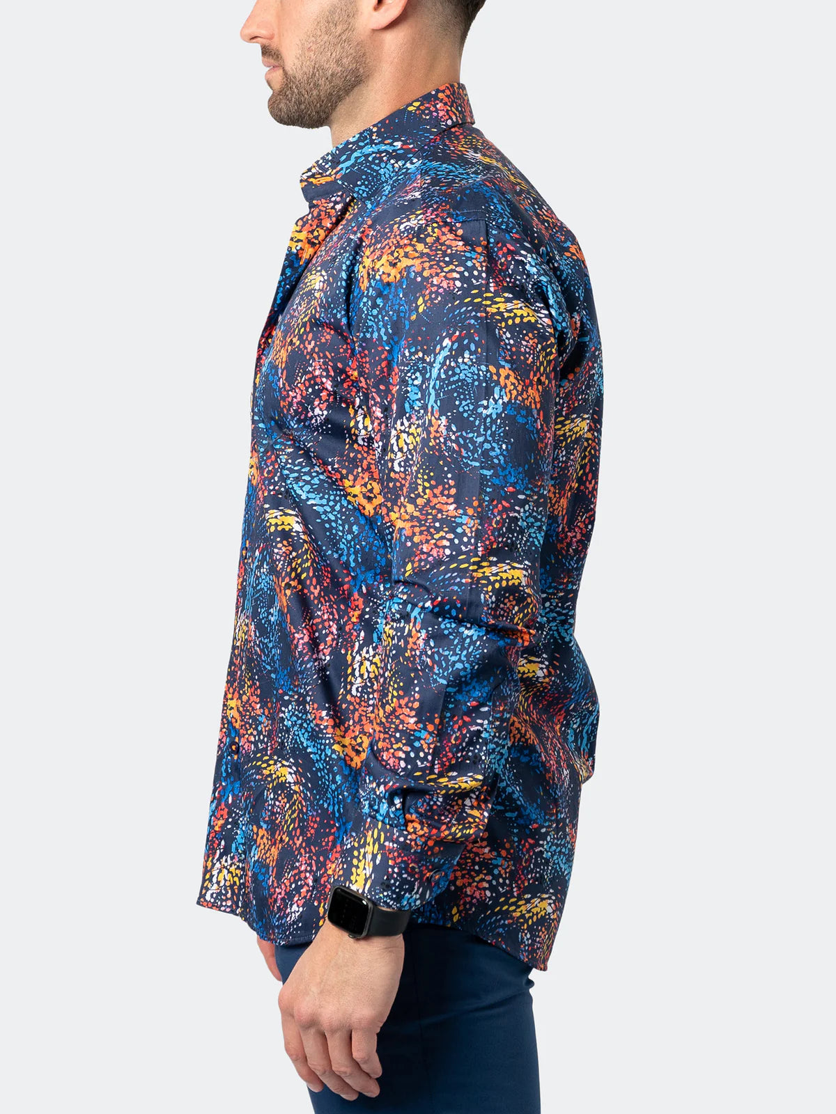 Maceoo- FIBONACCI PAINTSPALSH BLUE