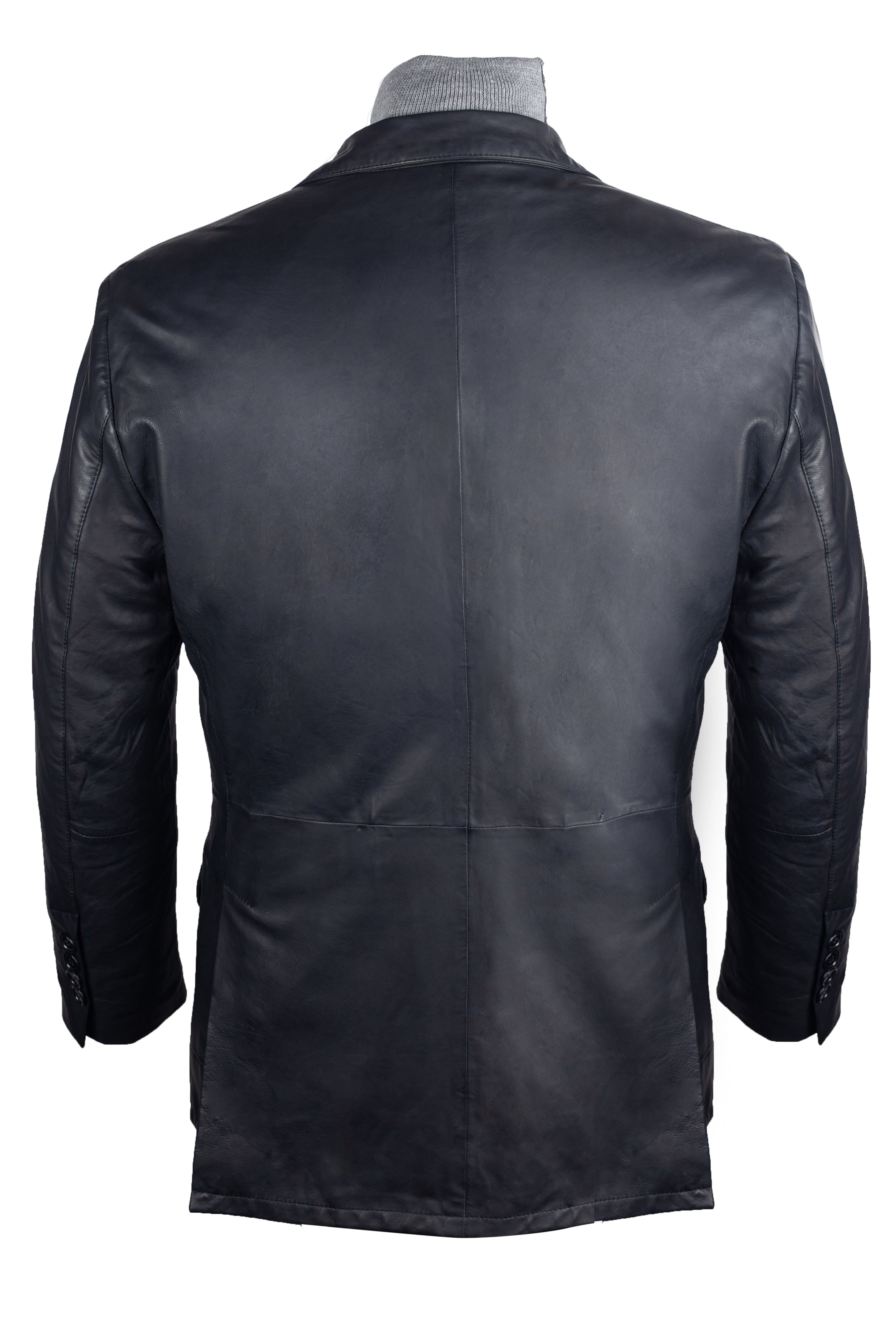 Black Leather Blazer