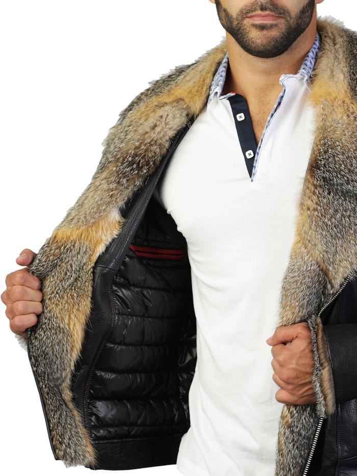 Maceoo Leather Destroyer Jacket - Mastroianni Fashions