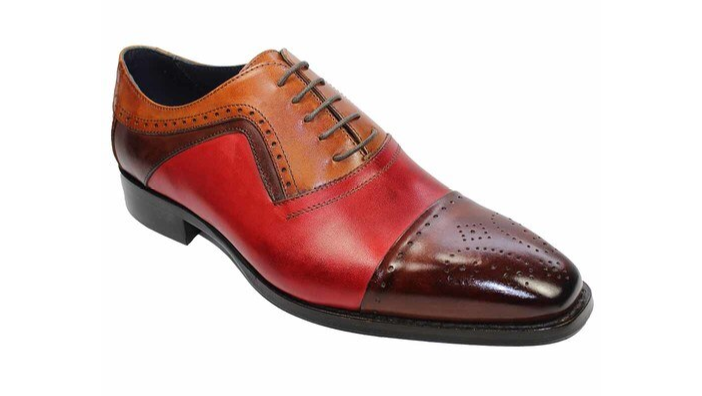 Bari Multi Tri-Toned Leather Oxfords - Mastroianni Fashions