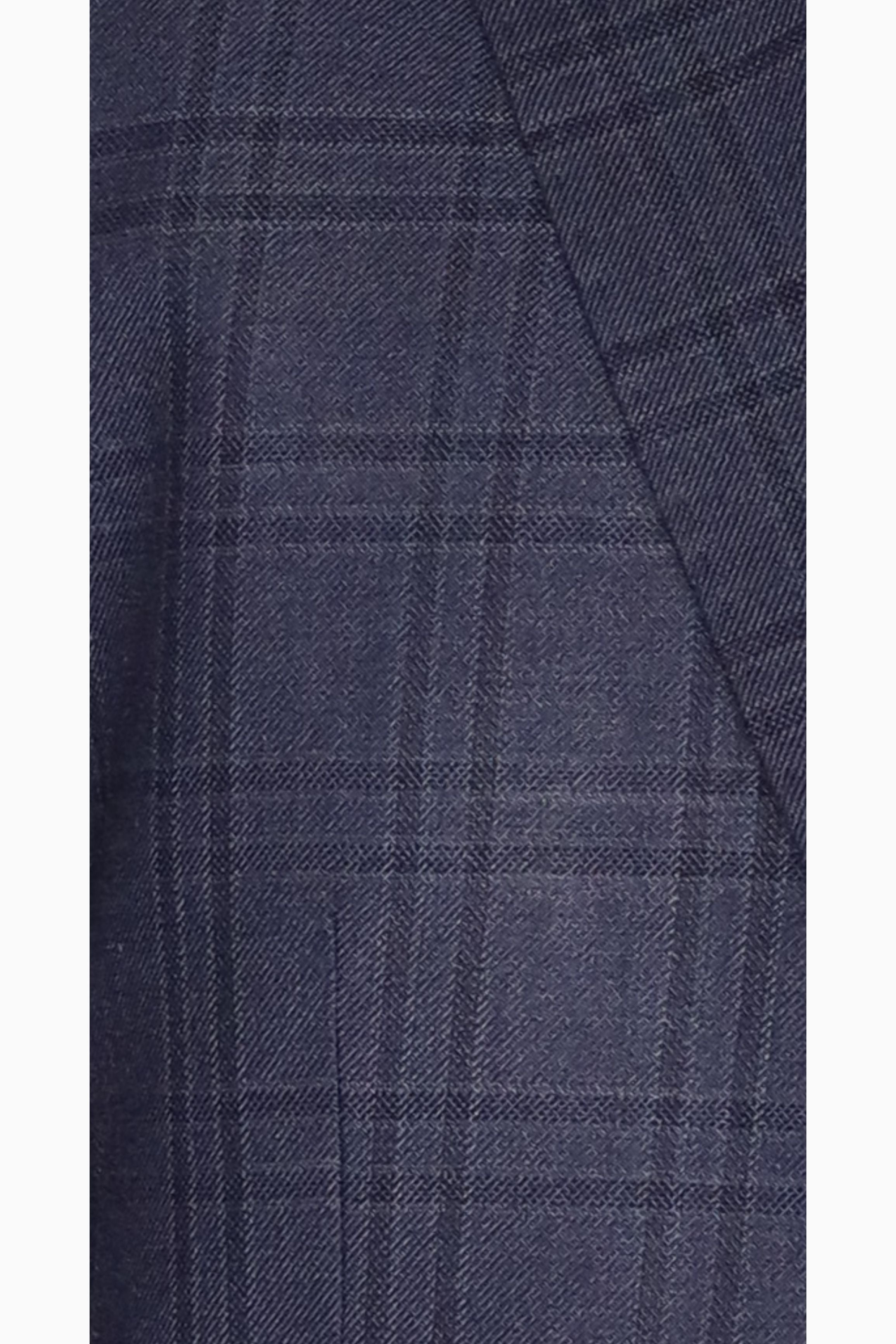 Lazarou Navy Grey Windowpane - Mastroianni Fashions