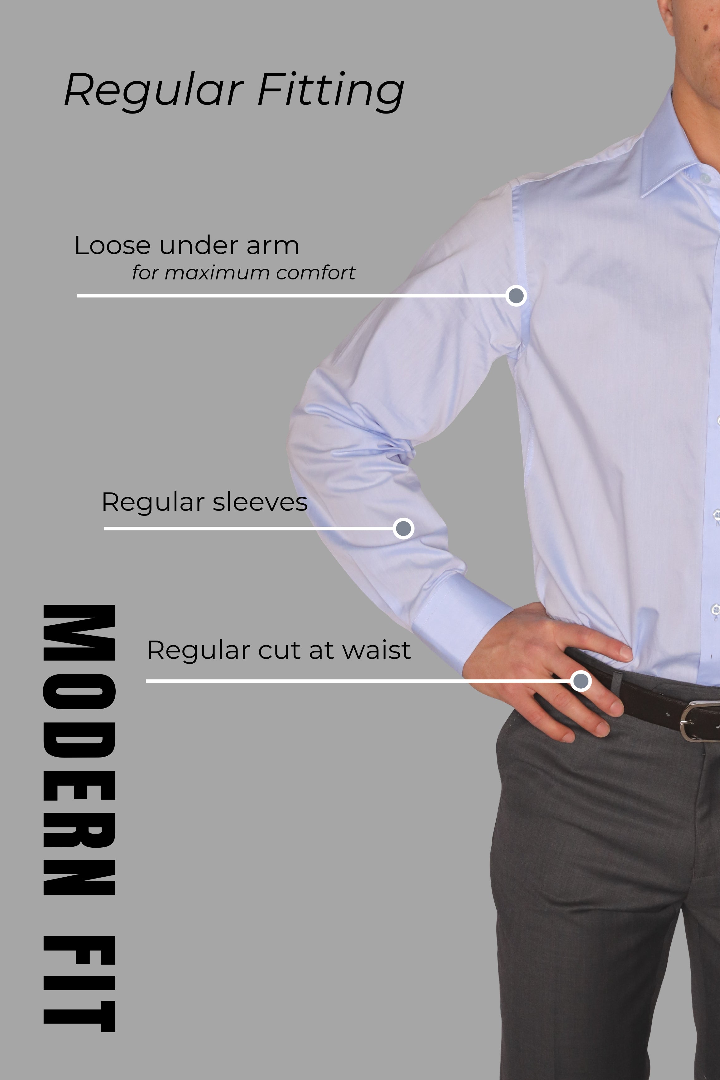 Lazarou Blue Dress Shirt 276 - Mastroianni Fashions