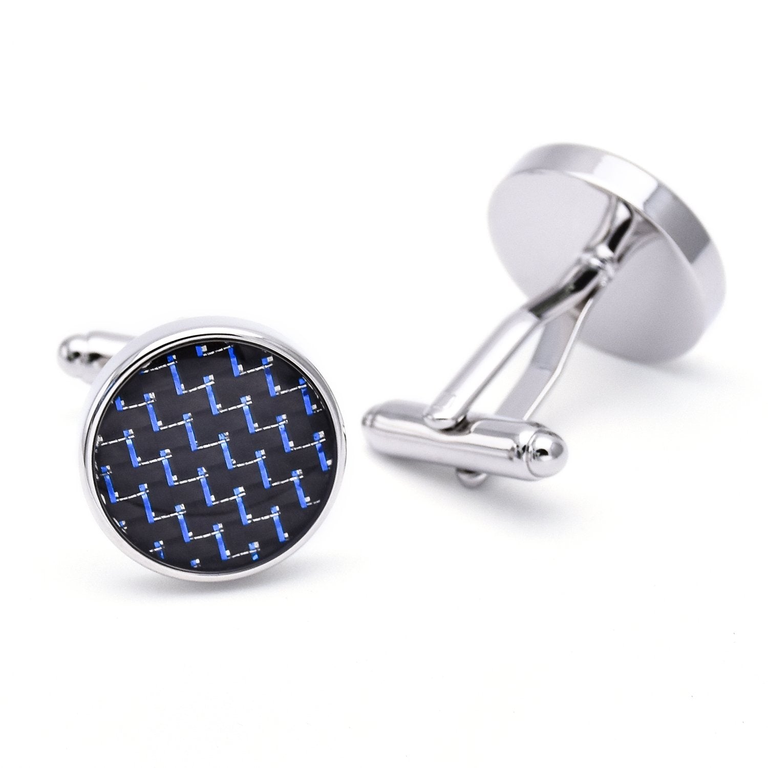 Carbon Fibre Tie Clip/Cufflinks Set - Mastroianni Fashions