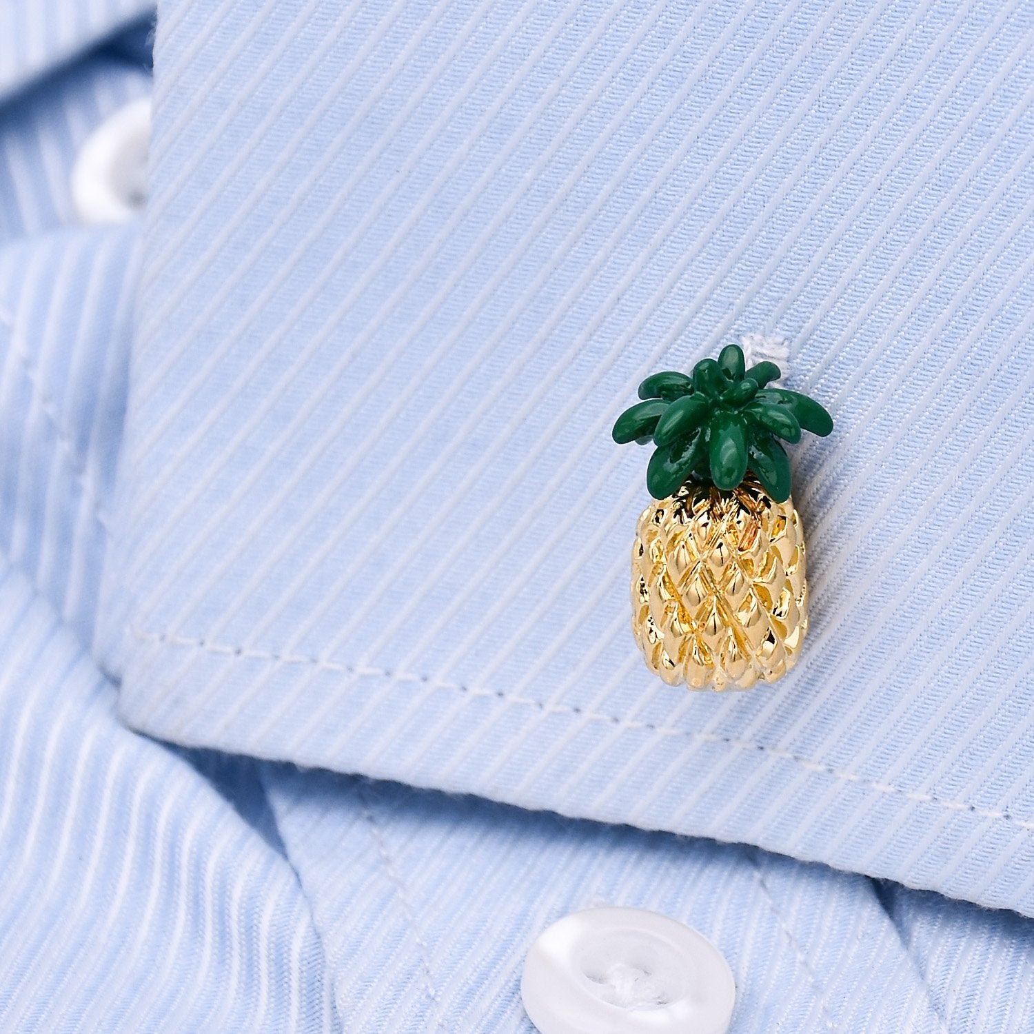 Golden Pineapple Cufflinks - Mastroianni Fashions