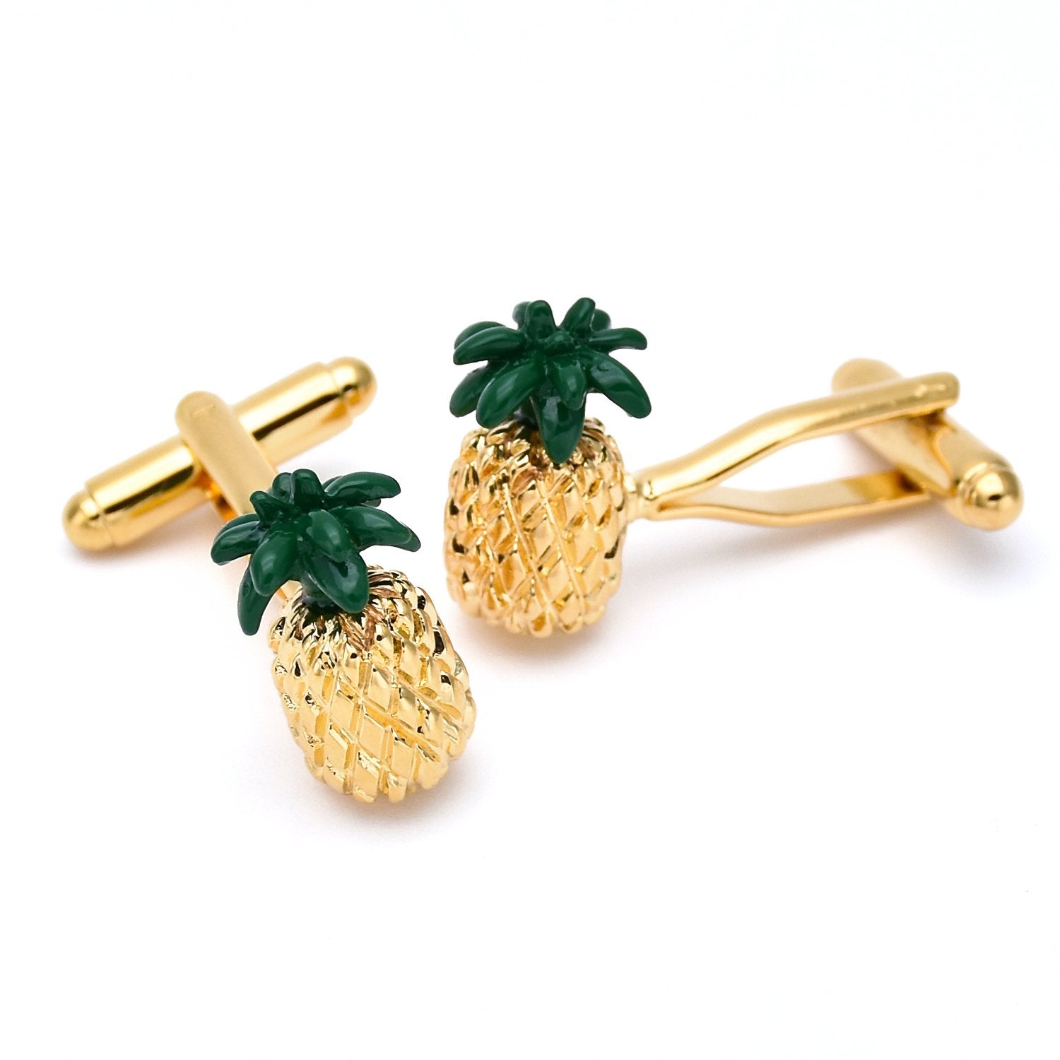 Golden Pineapple Cufflinks - Mastroianni Fashions