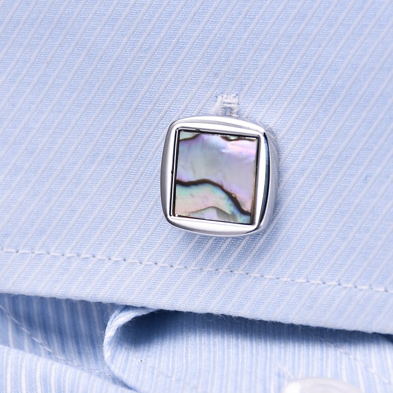 Sea Shell Design Dress Shirt Cufflinks - Mastroianni Fashions