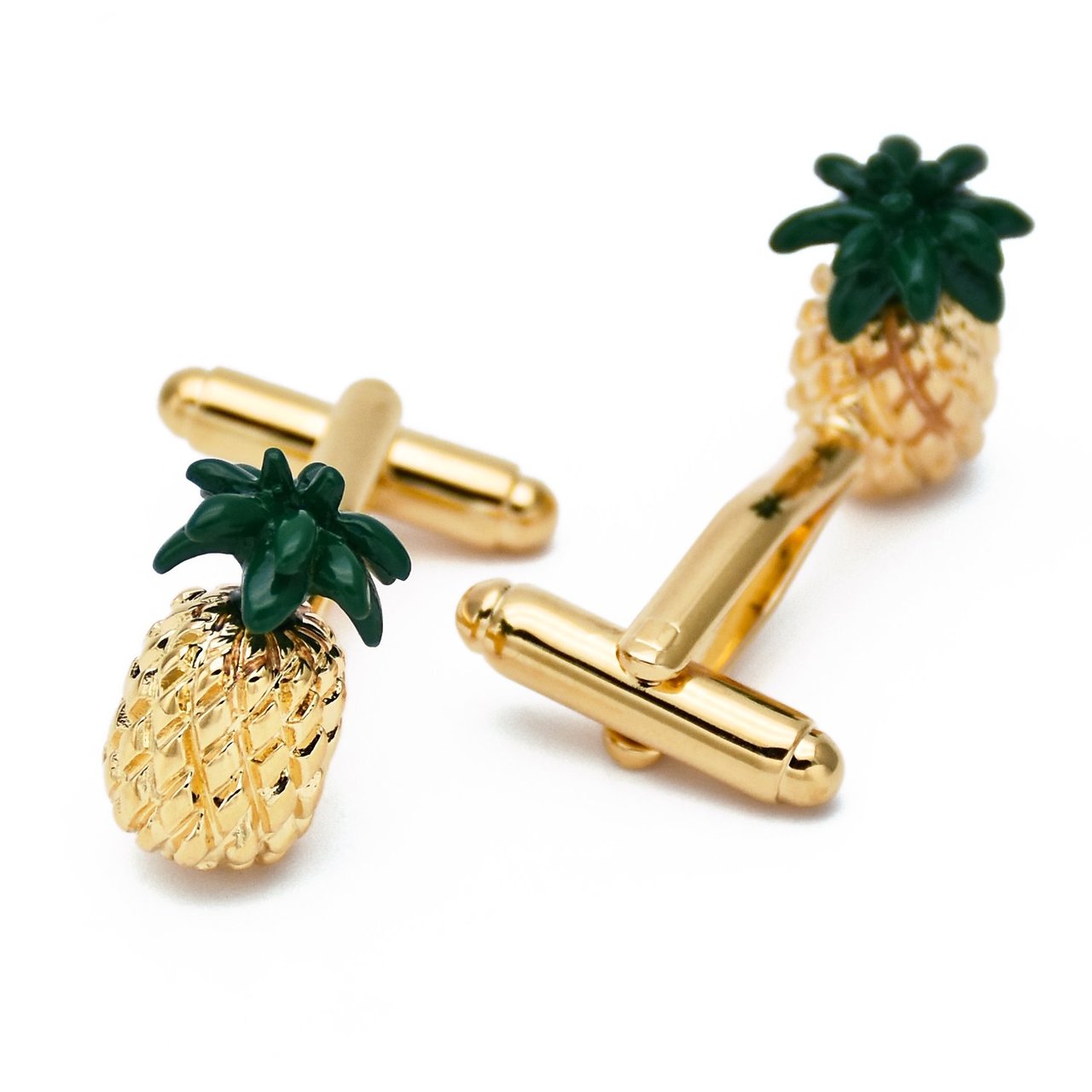 Golden Pineapple Cufflinks - Mastroianni Fashions