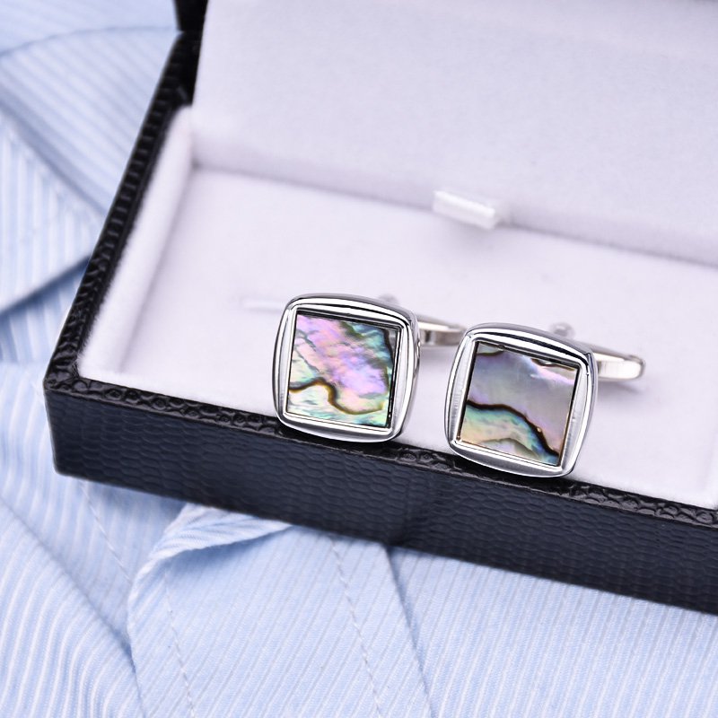 Sea Shell Design Dress Shirt Cufflinks - Mastroianni Fashions