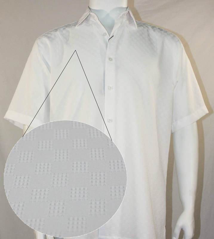Bassiri Short Sleeve Shirt White 61971 - Mastroianni Fashions