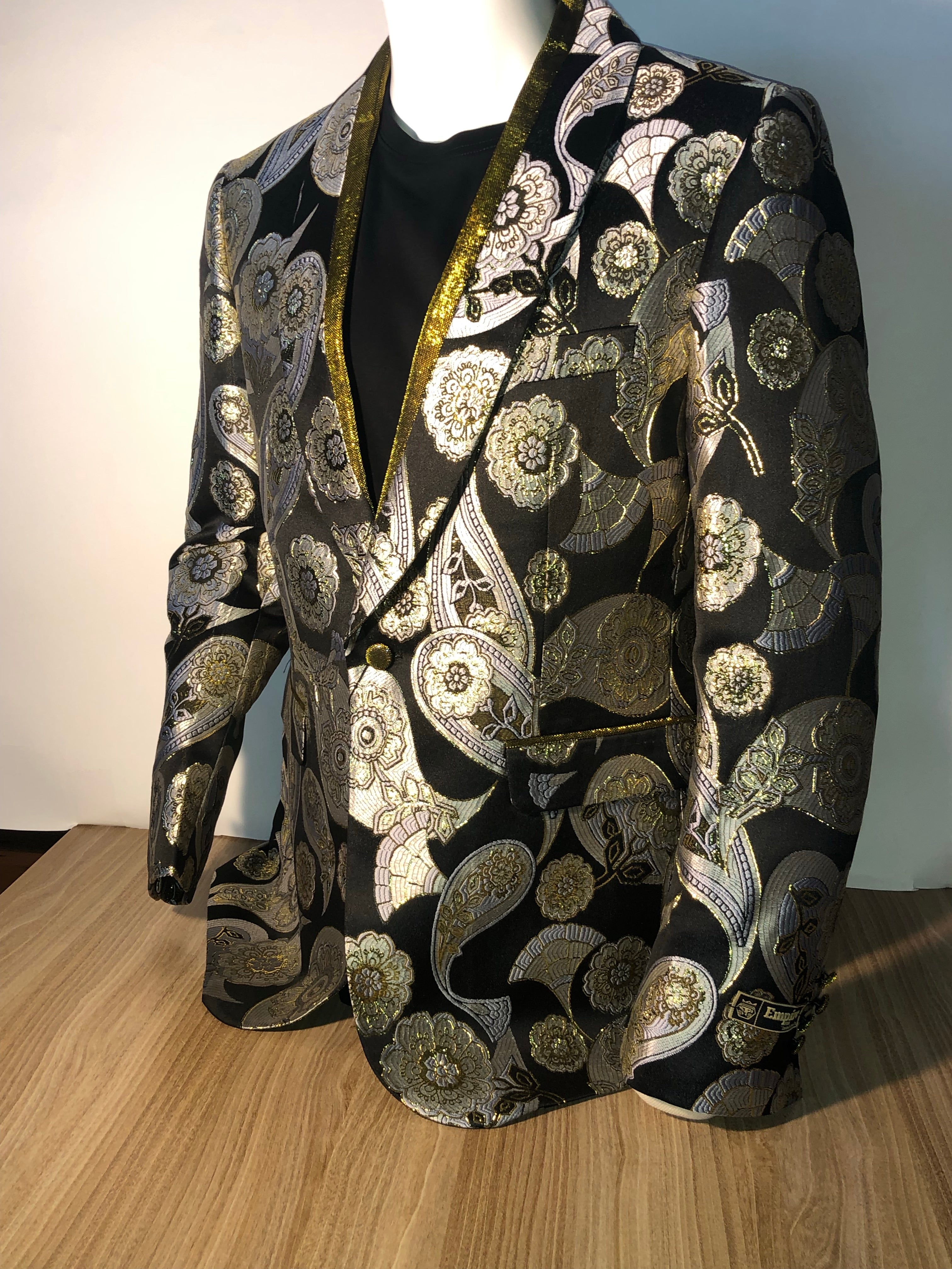 EMPIRE ME345H-1 BLACK/GOLD - Mastroianni Fashions