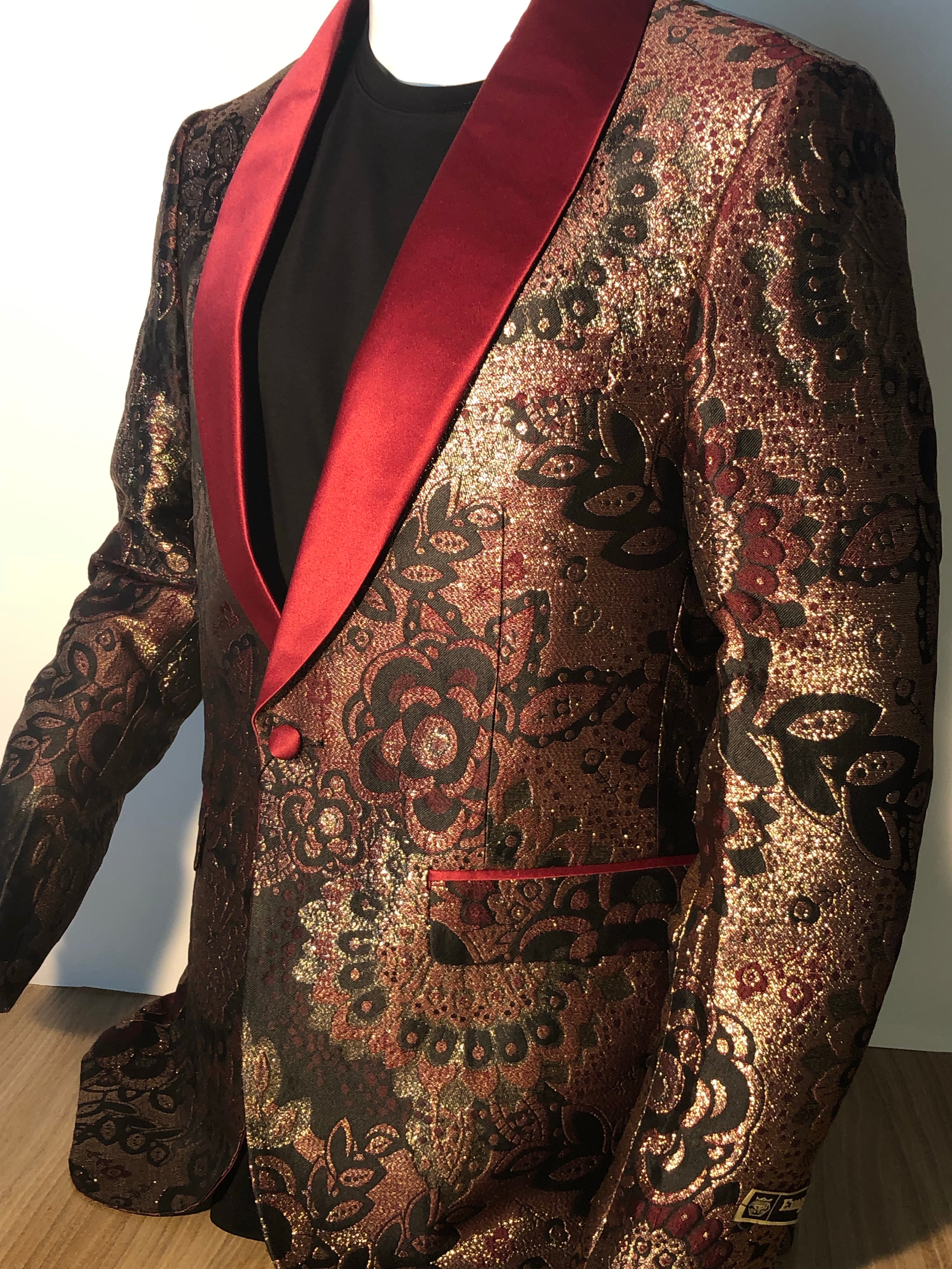 EMPIRE SC ME348H-1 BURG/GOLD - Mastroianni Fashions