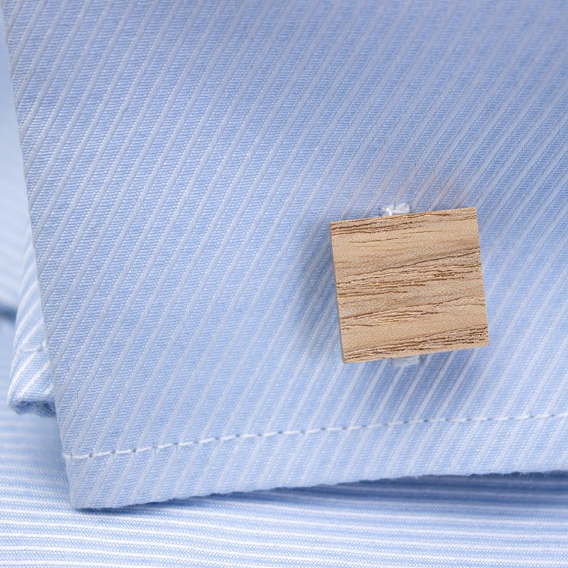 Wooden Tie Clip/Cufflinks Set - Mastroianni Fashions