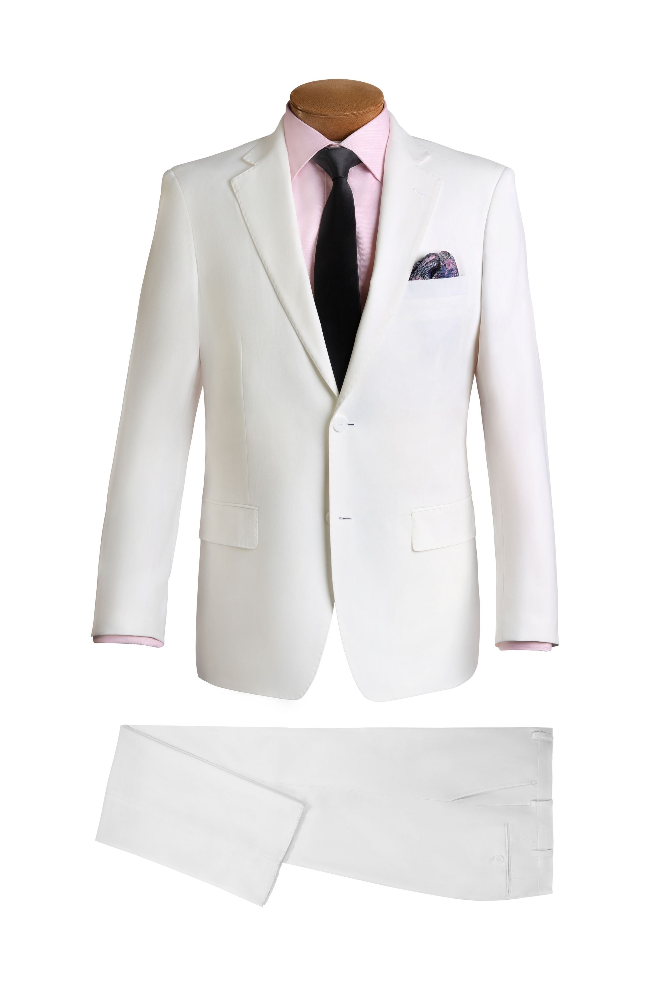 Lazarou White Modern Fit Suit - Mastroianni Fashions