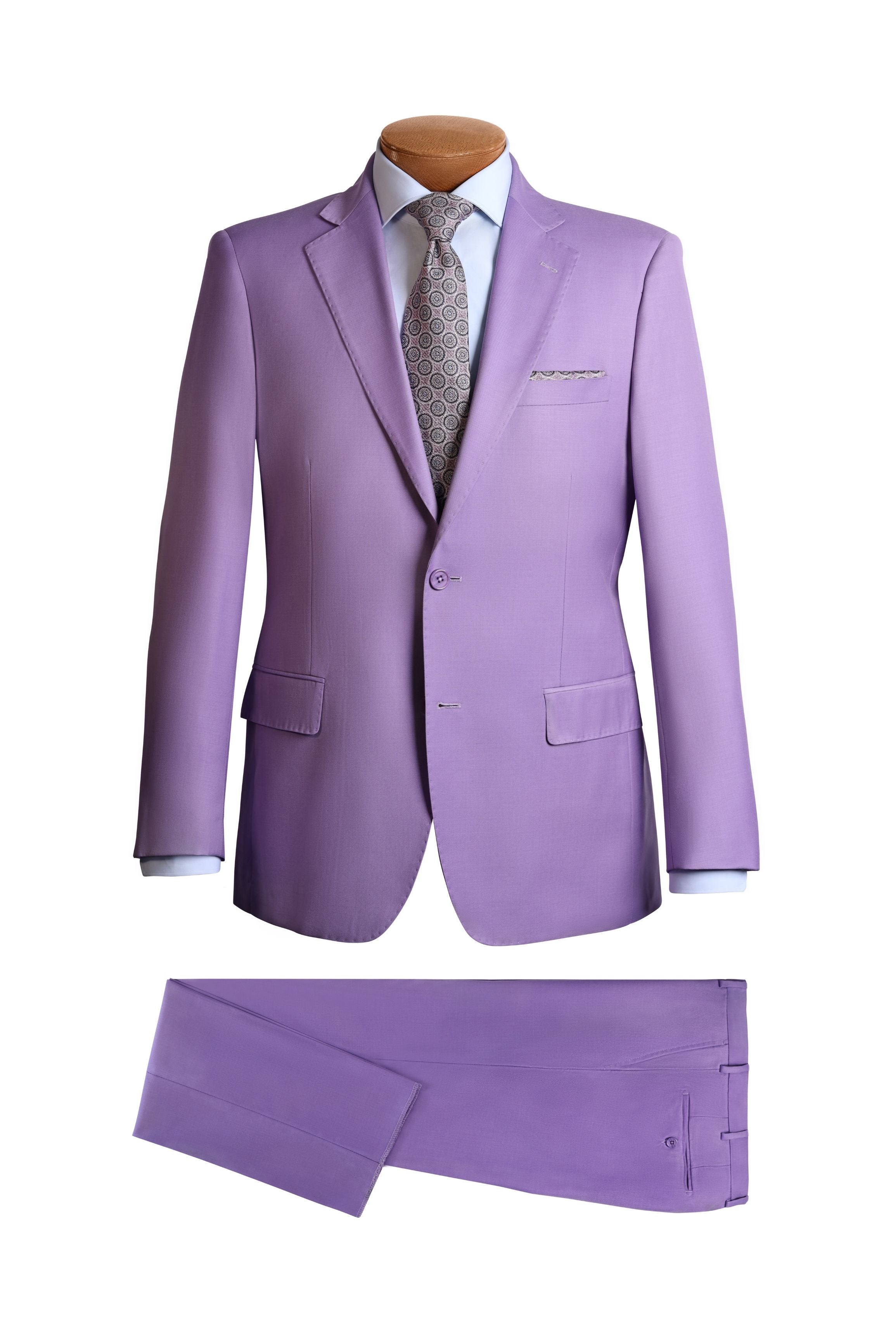 Lazarou Purple Modern Fit Suit - Mastroianni Fashions