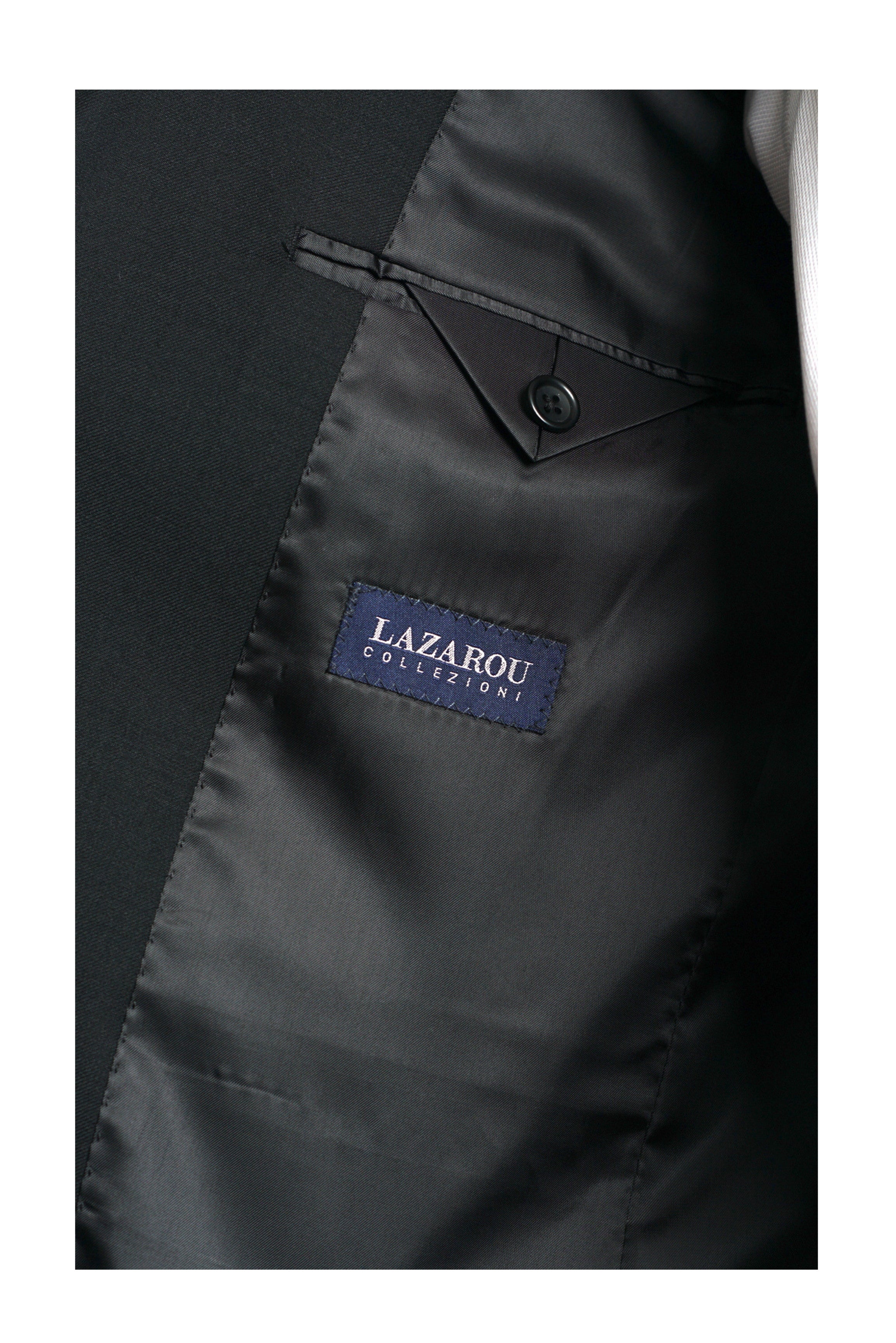 Lazarou European Black Suit Slim - Mastroianni Fashions