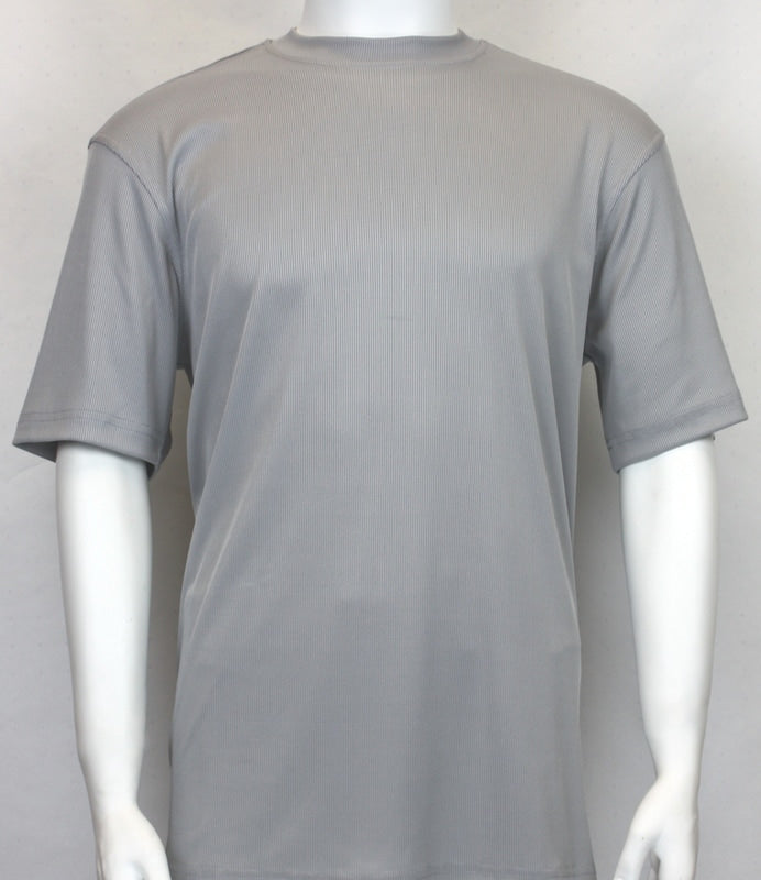Bassiri S/S Crew Neck Shirt Gray 218 - Mastroianni Fashions