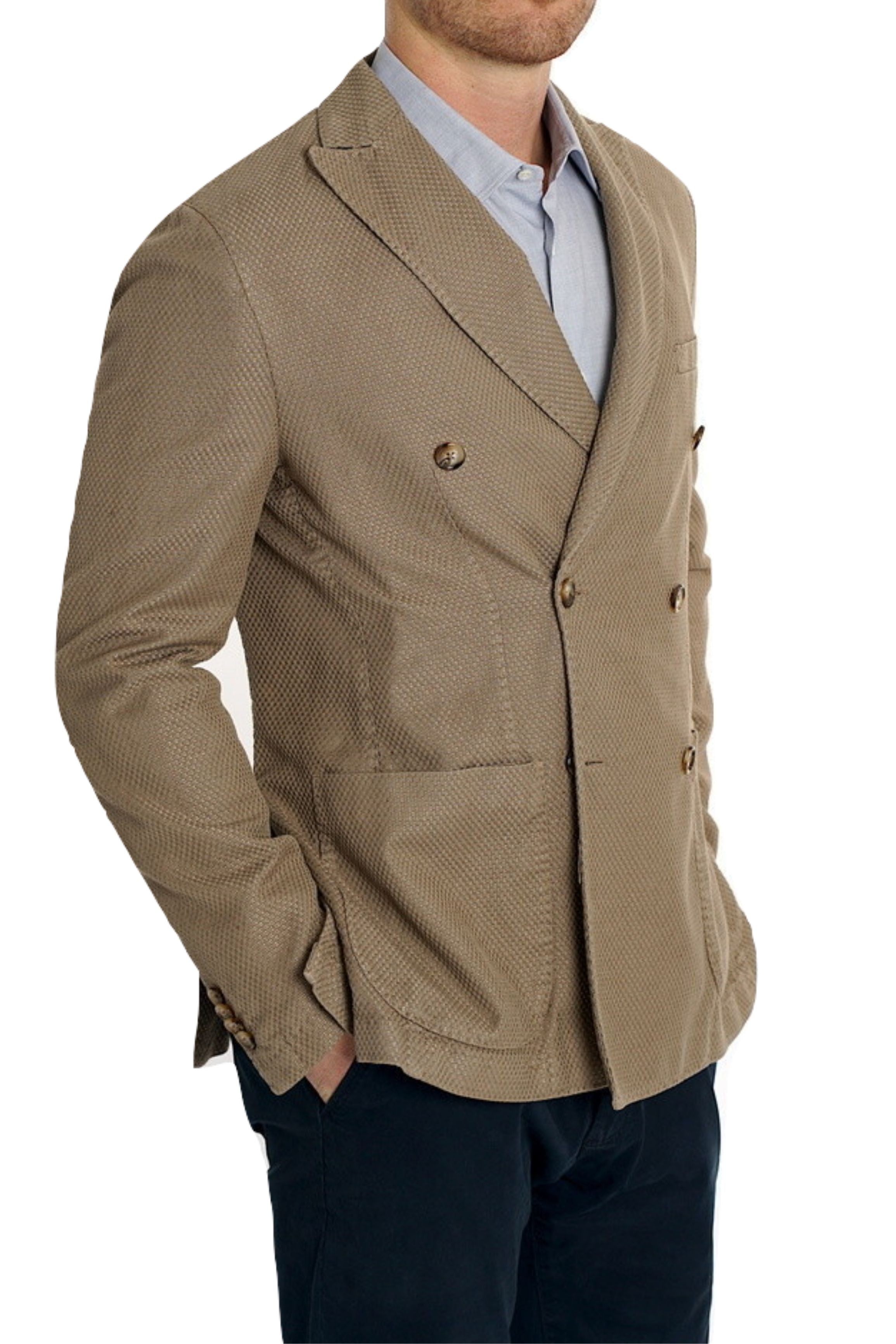 Paul Zileri Beige Retro Jacket - Mastroianni Fashions