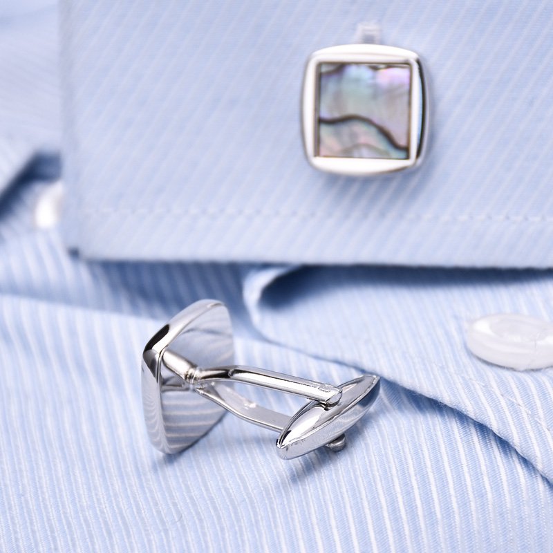 Sea Shell Design Dress Shirt Cufflinks - Mastroianni Fashions